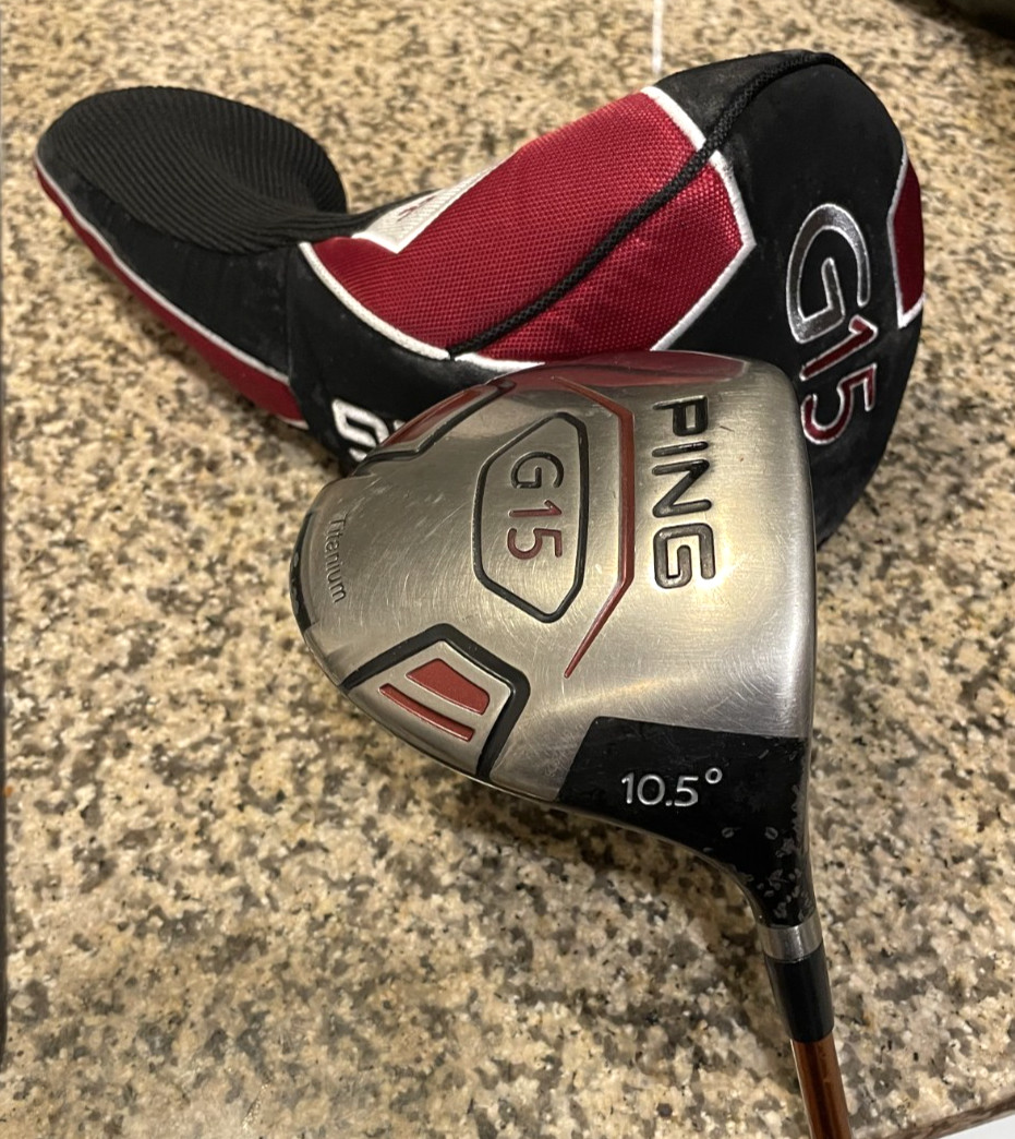 Ping G15 Driver 10.5* Reg Graphite Shaft, Ping Grip & Matching Ping Headcover Ping G15 Driver 10.5* Reg Graphite Shaft, Ping Grip & Matching Ping Headcover