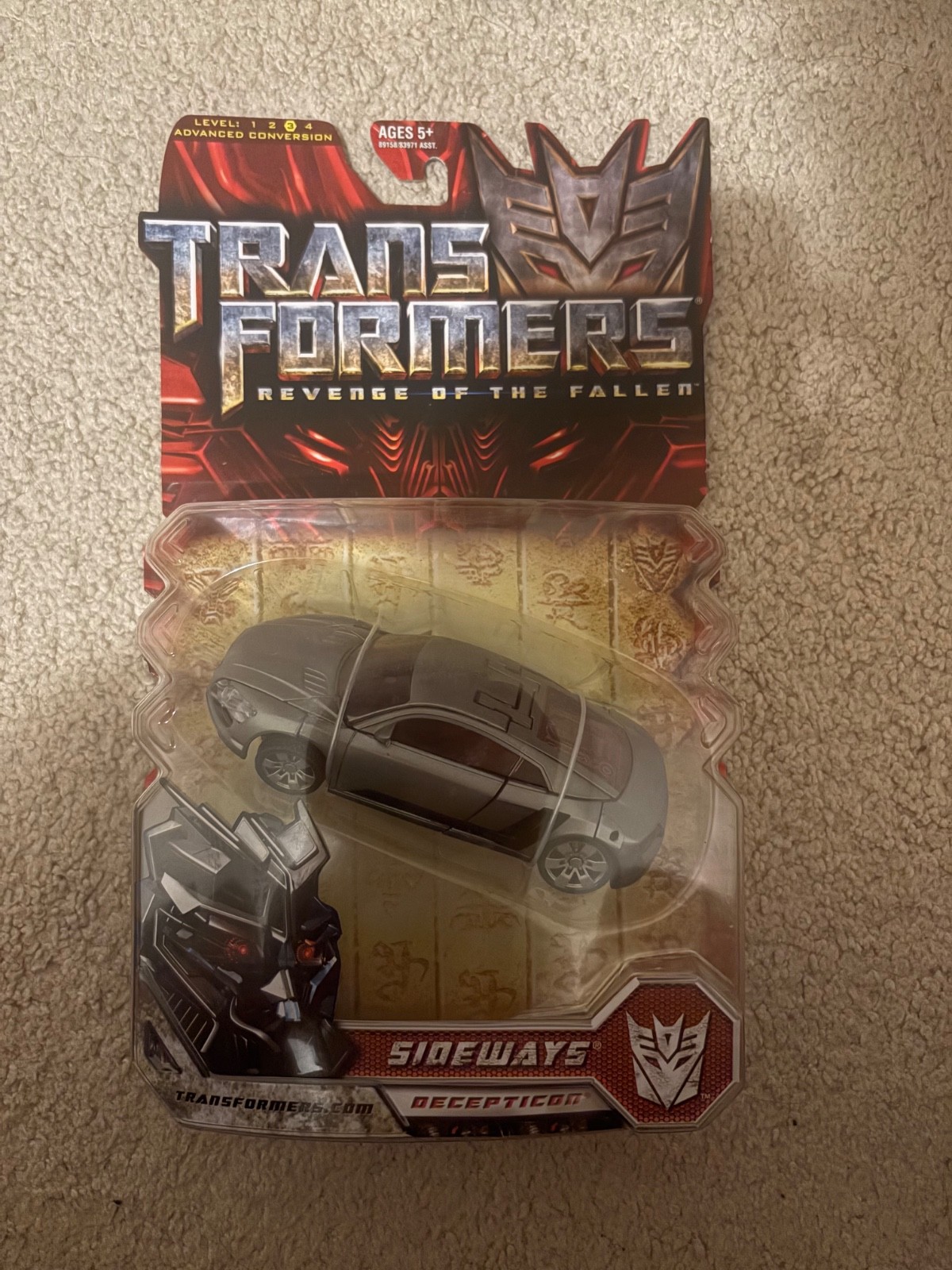 2008 Transformers Revenge Of The Fallen Sideways Decepticon Action Figure Sealed