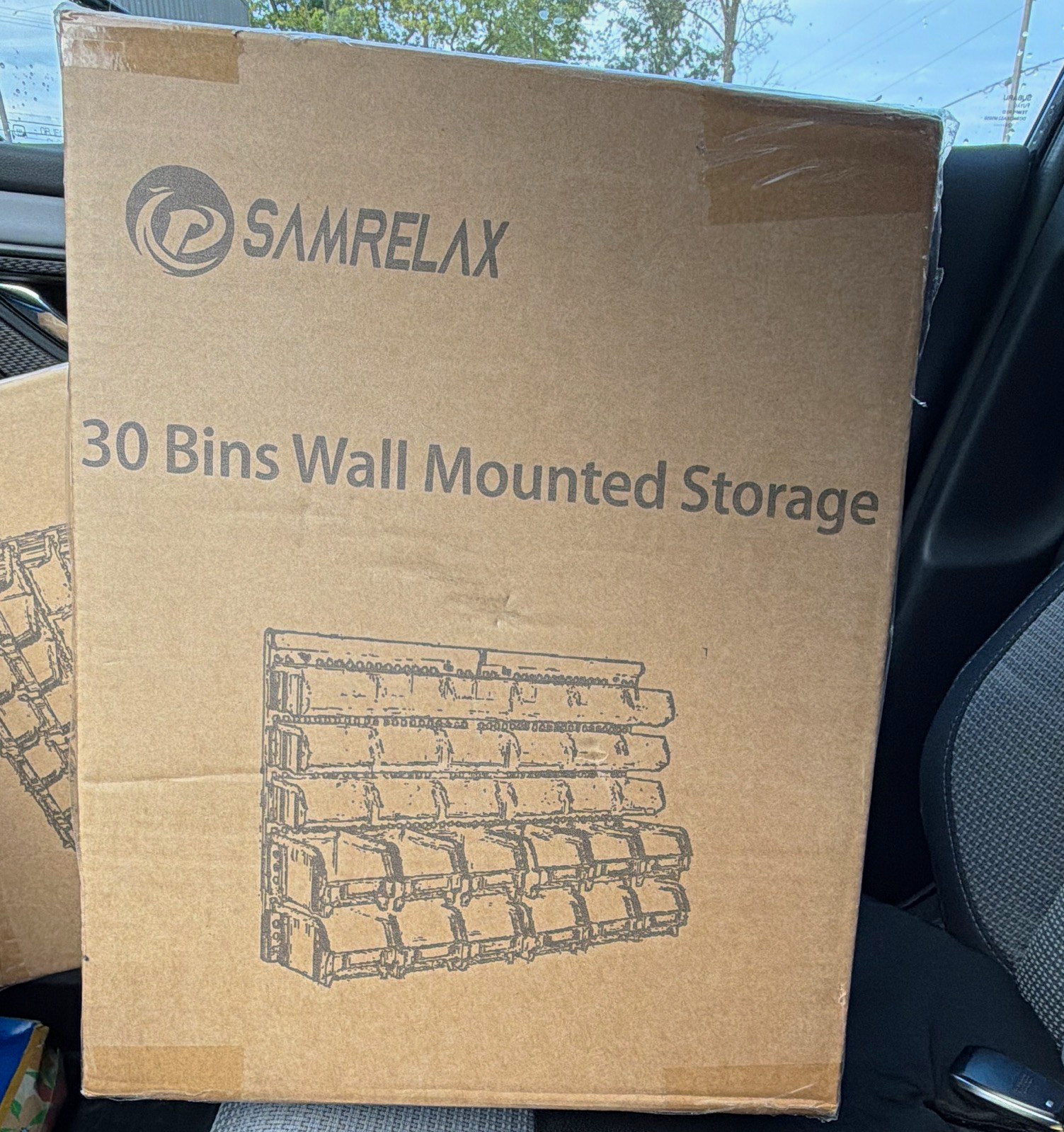 SAMRELAX 30 Bins Wall Mounted Storage Organizer Wall Mounted Storage SAMRELAX 30 Bins Wall Mounted Storage Organizer Wall Mounted Storage