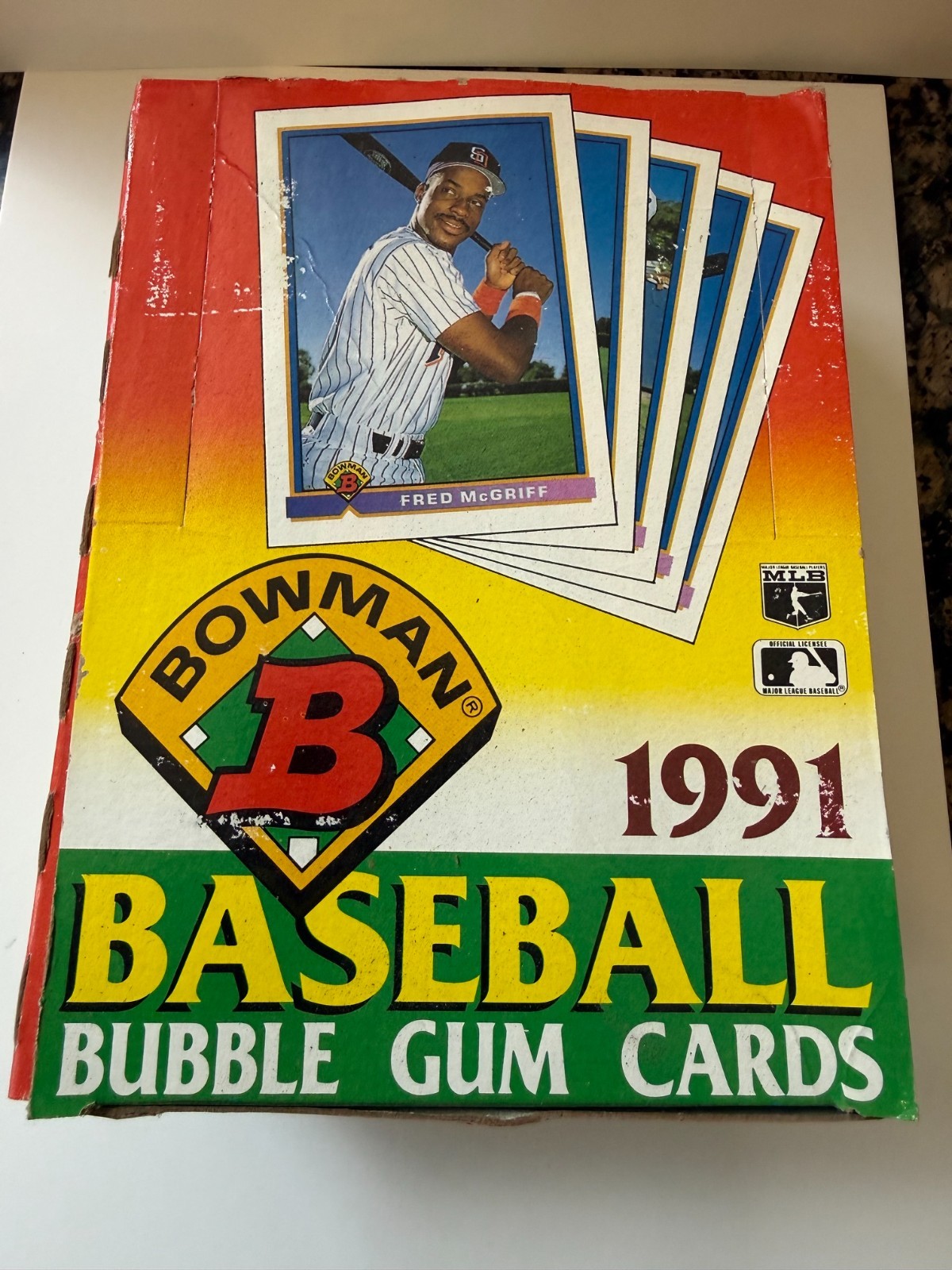 1991 Bowman Baseball Wax Box - 36 Sealed Packs
