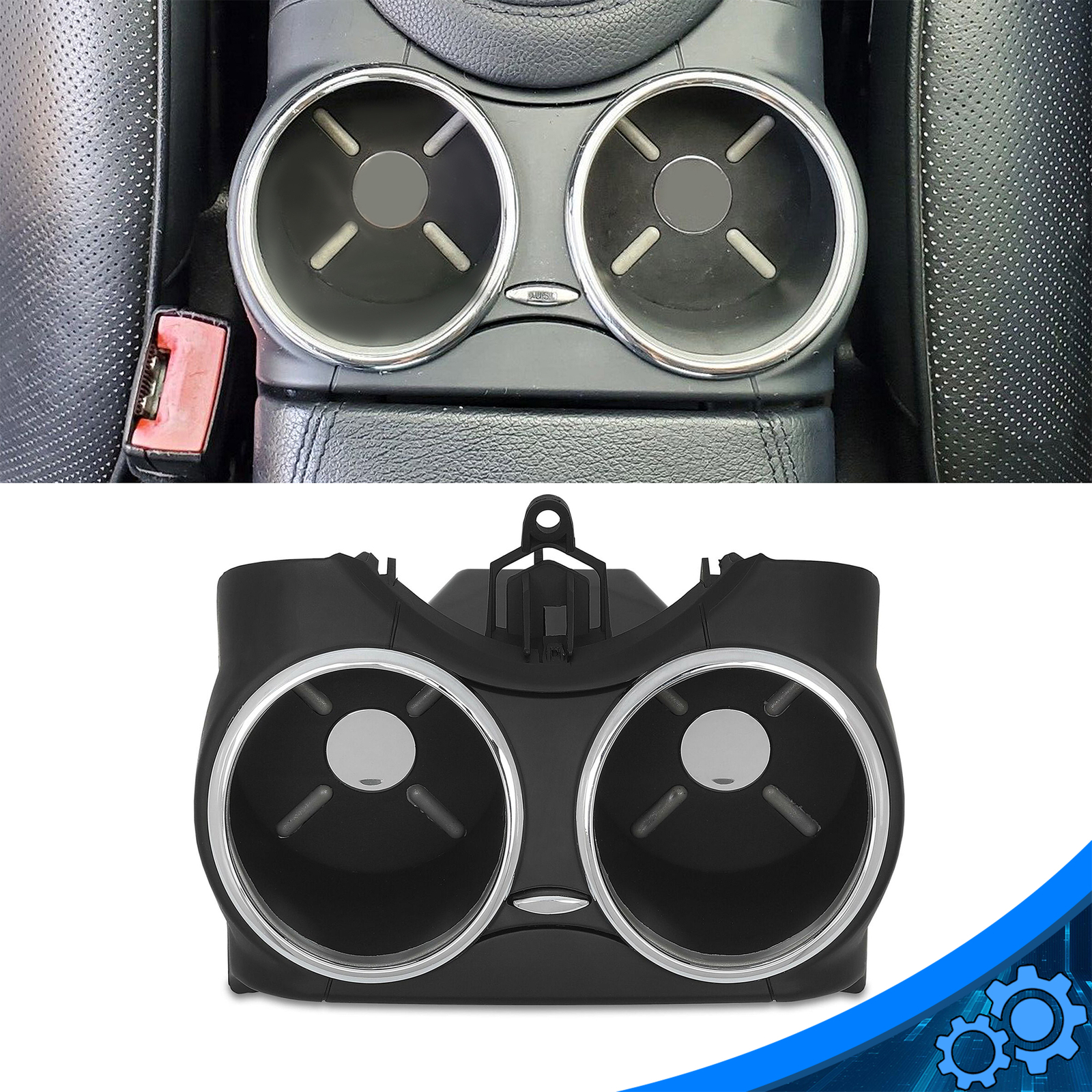 #21968004148K67 Dual Cup Holder Bracket For 06-11 Mercedes-Benz W219 C219 CLS550 #21968004148K67 Dual Cup Holder Bracket For 06-11 Mercedes-Benz W219 C219 CLS550