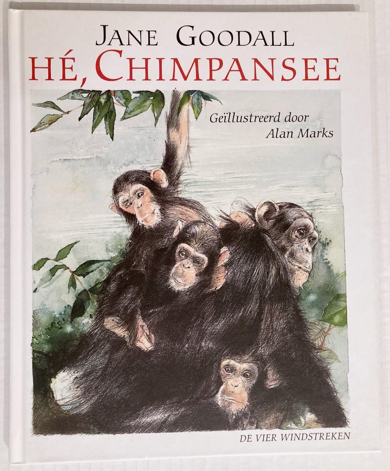 SIGNED Jane Goodall Hé, Chimpansee Illustrated Dutch Alan Marks With Love Rare