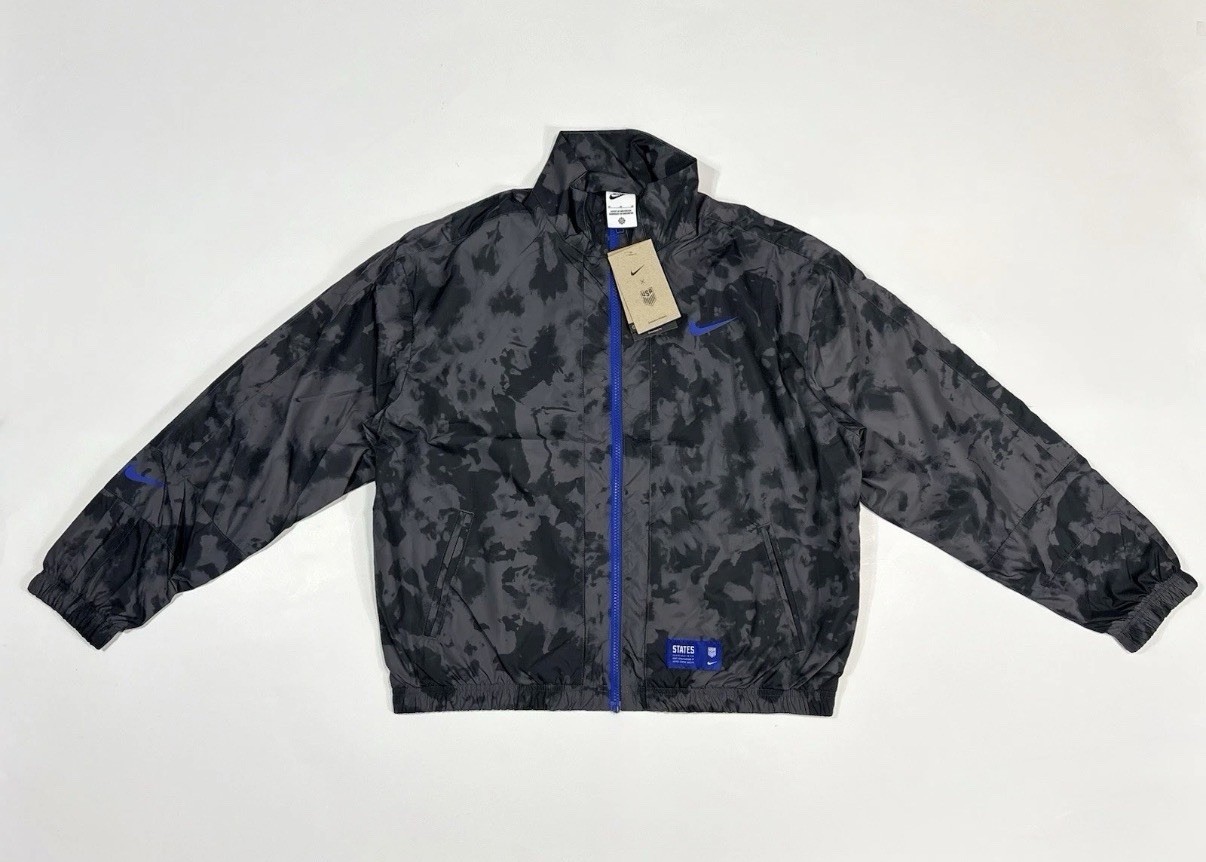 Nike USWNT Team USA Women\'s Soccer Full-Zip Jacket DN1139-010 Black Camo Size M Nike USWNT Team USA Women\'s Soccer Full-Zip Jacket DN1139-010 Black Camo Size M