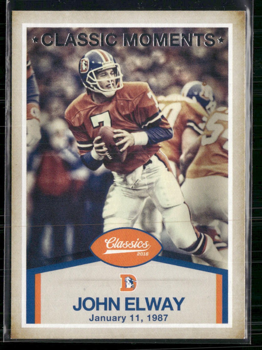 2016 Panini Classics #19 John Elway Classic Moments