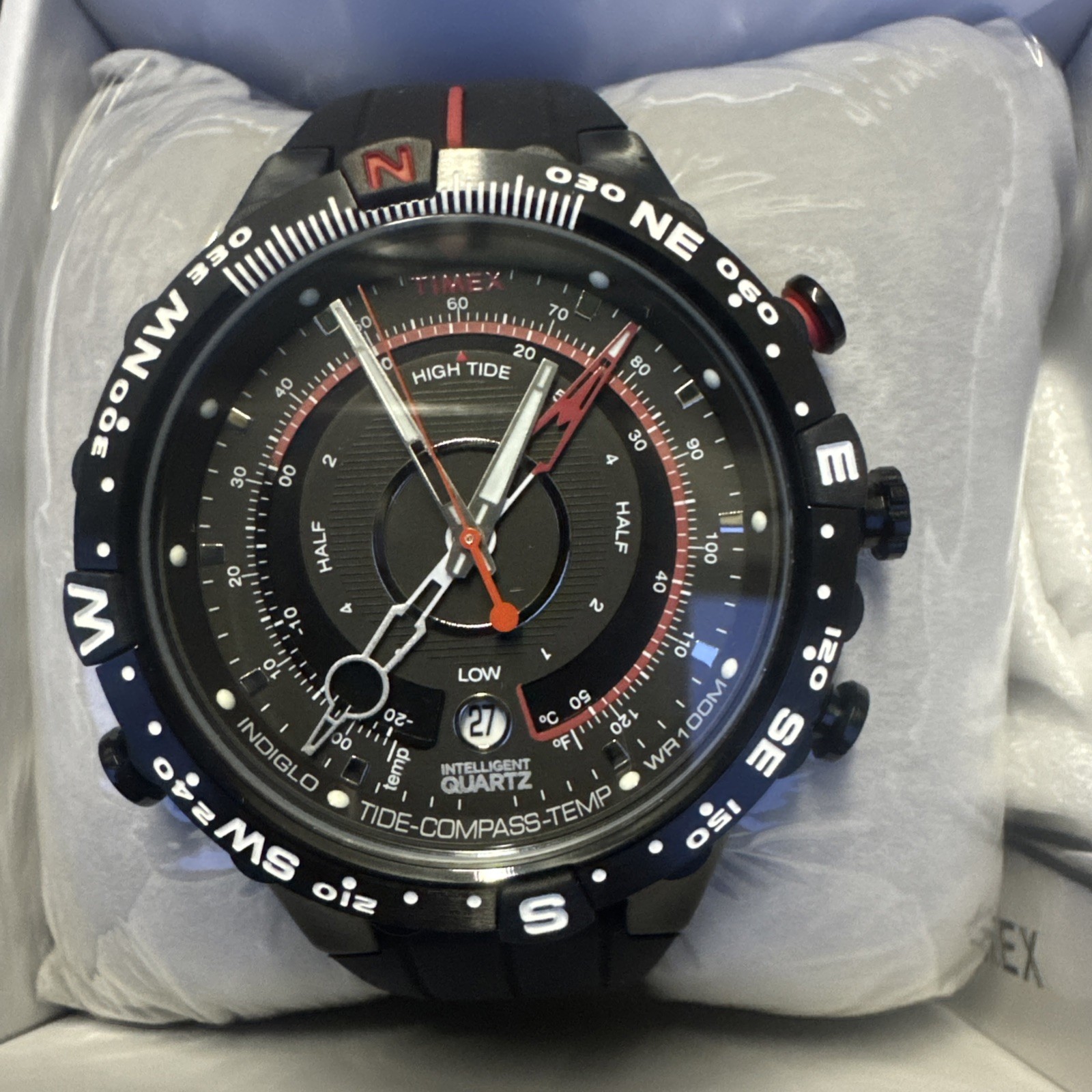 New Timex Men’s Intelligent Quartz T2N720 Tide Temperature Compass Watch New Timex Men’s Intelligent Quartz T2N720 Tide Temperature Compass Watch