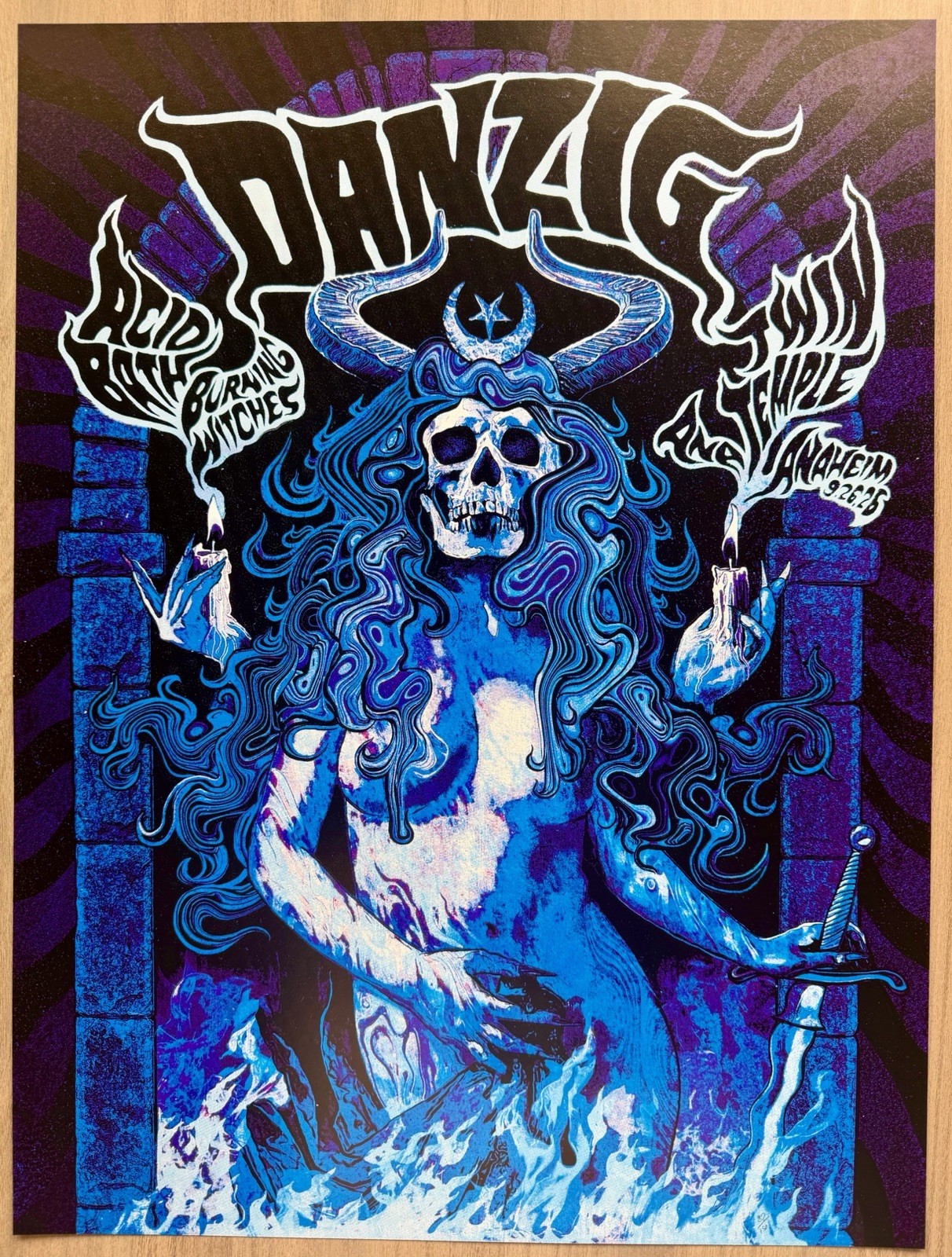 Danzig Poster Anaheim 2026 Honda Center LIMITED EDITION LA RARE Official