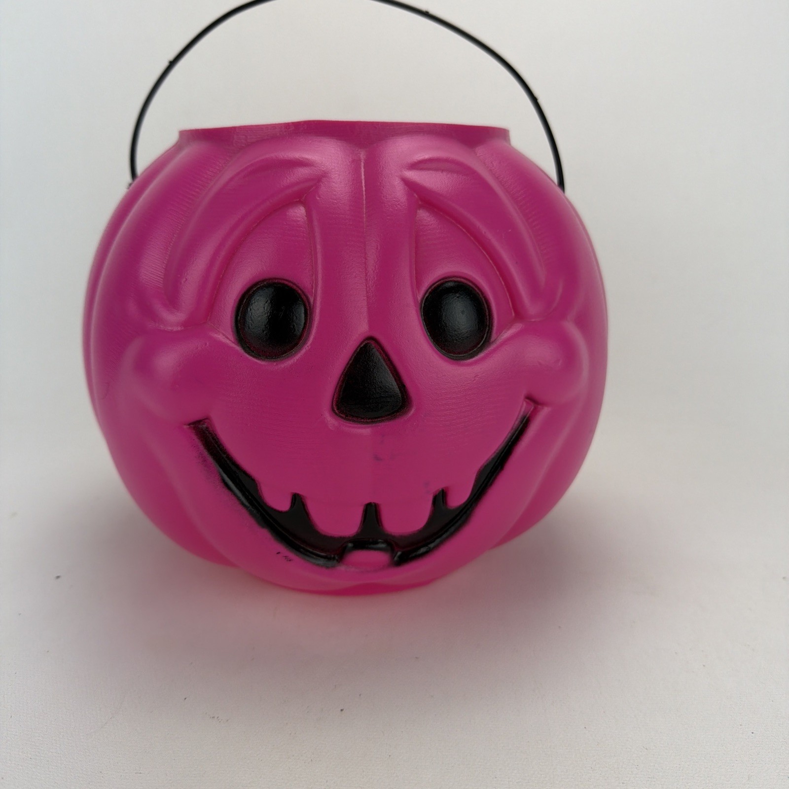 Vintage General Foam Jack O Lantern Bucket Purple Pumpkin Trick R Treat Pail wow