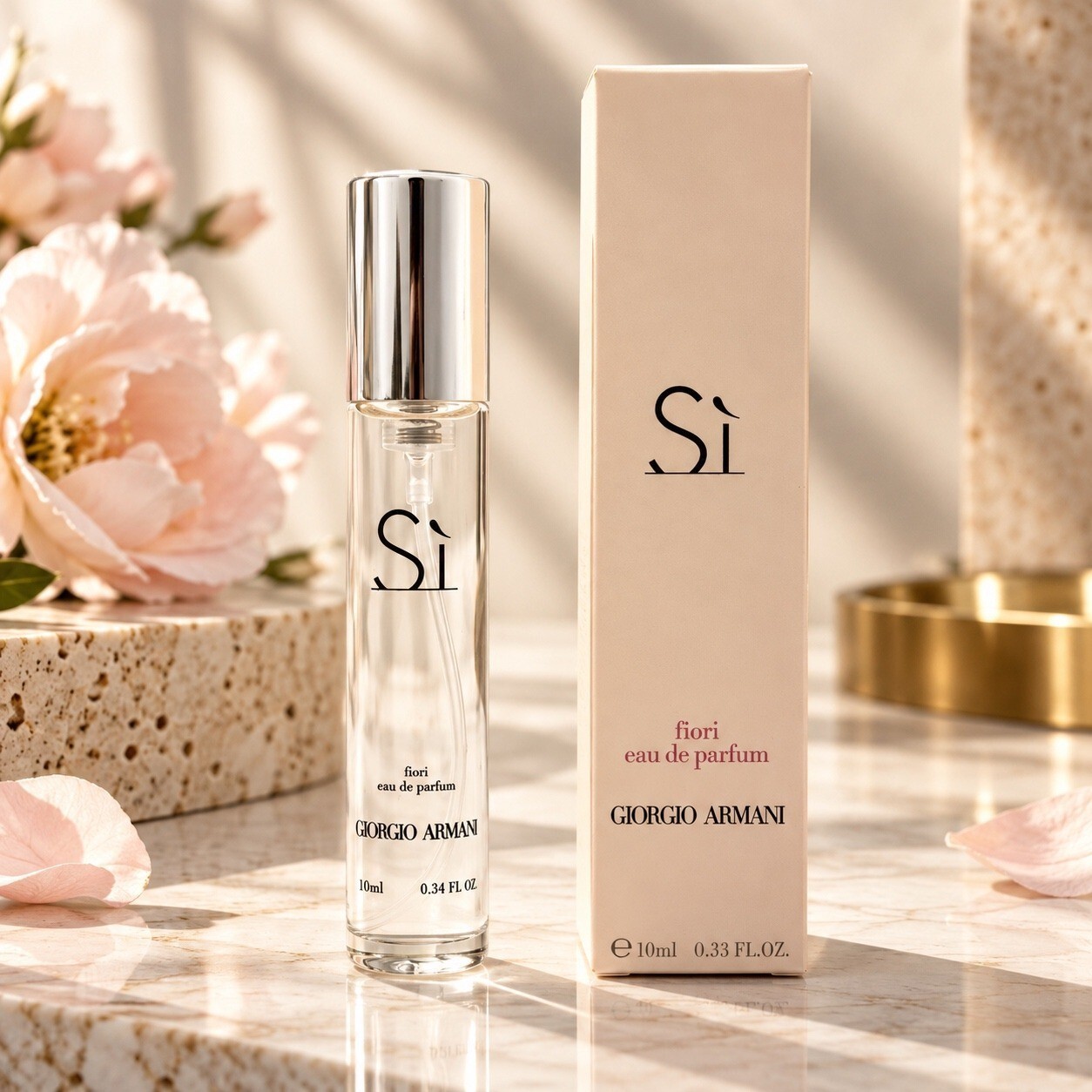 Giorgio Armani Si Fiori EDP 10 mL Travel Spray New In Box
