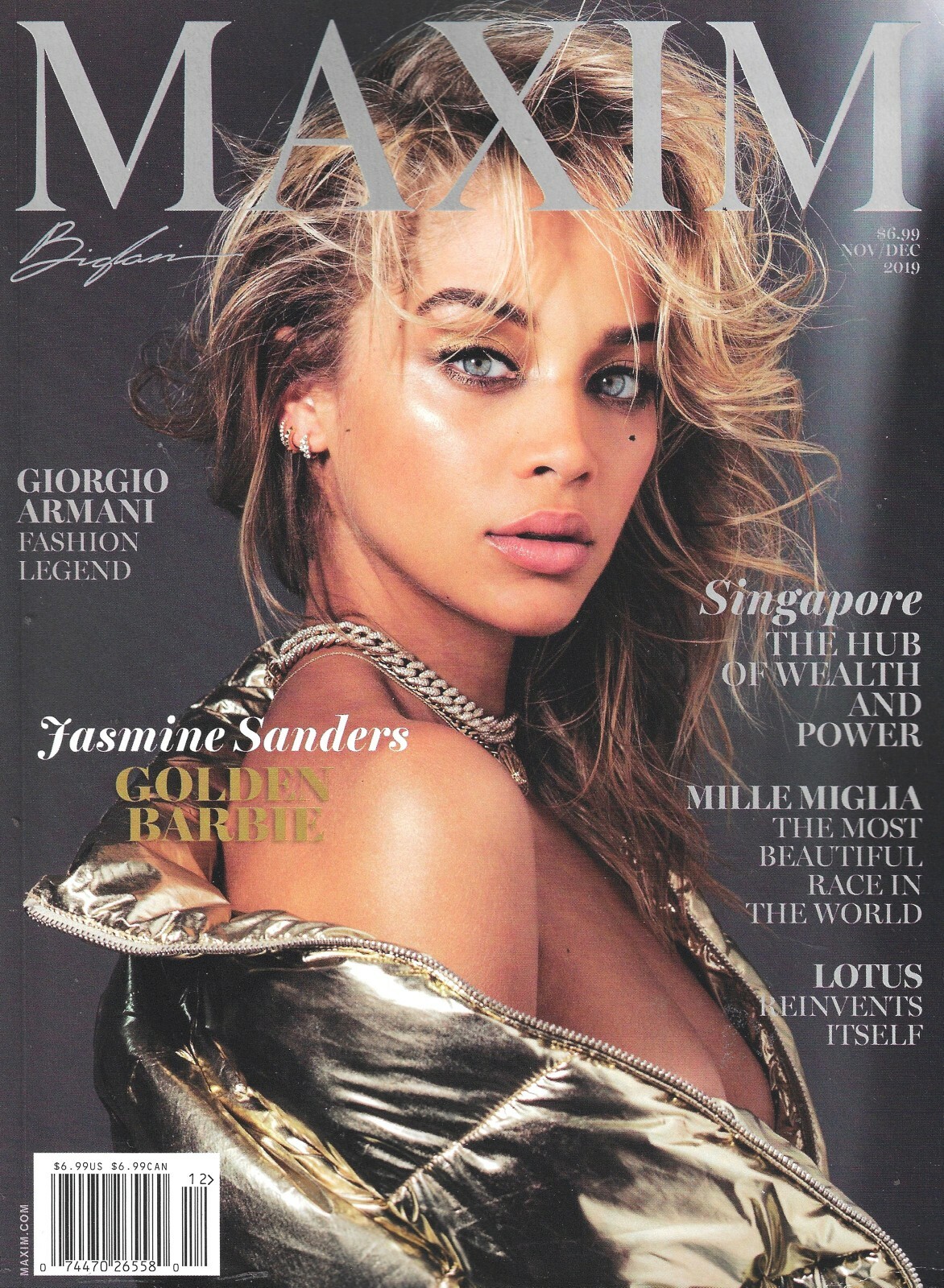 MAXIM Magazine (November December, 2019) Issue 241, JASMINE SANDERS \ MAXIM Magazine (November December, 2019) Issue 241, JASMINE SANDERS \