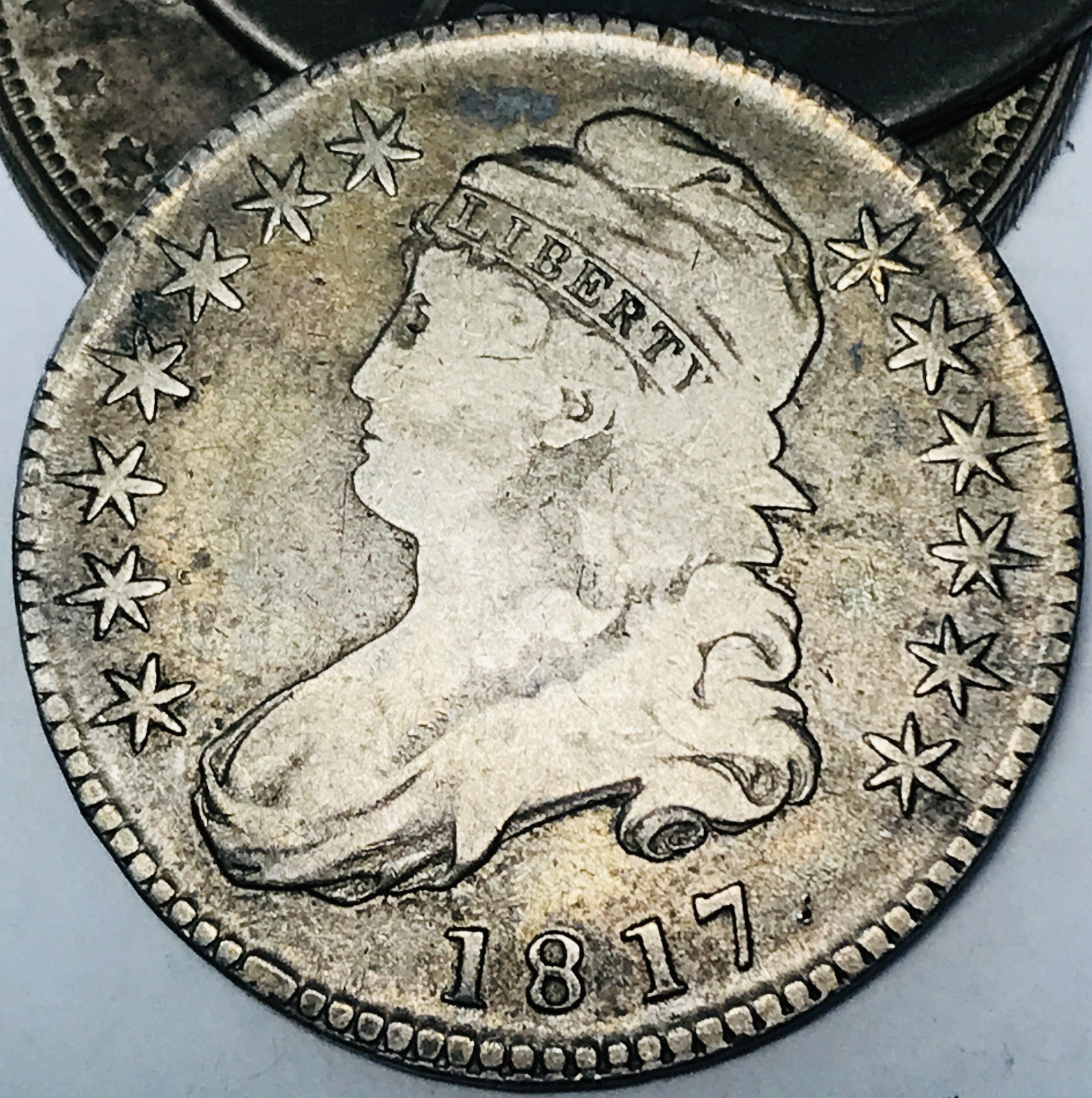 1817 Capped Bust Half Dollar 50C Ungraded Circulated Silver US Coin CC30977