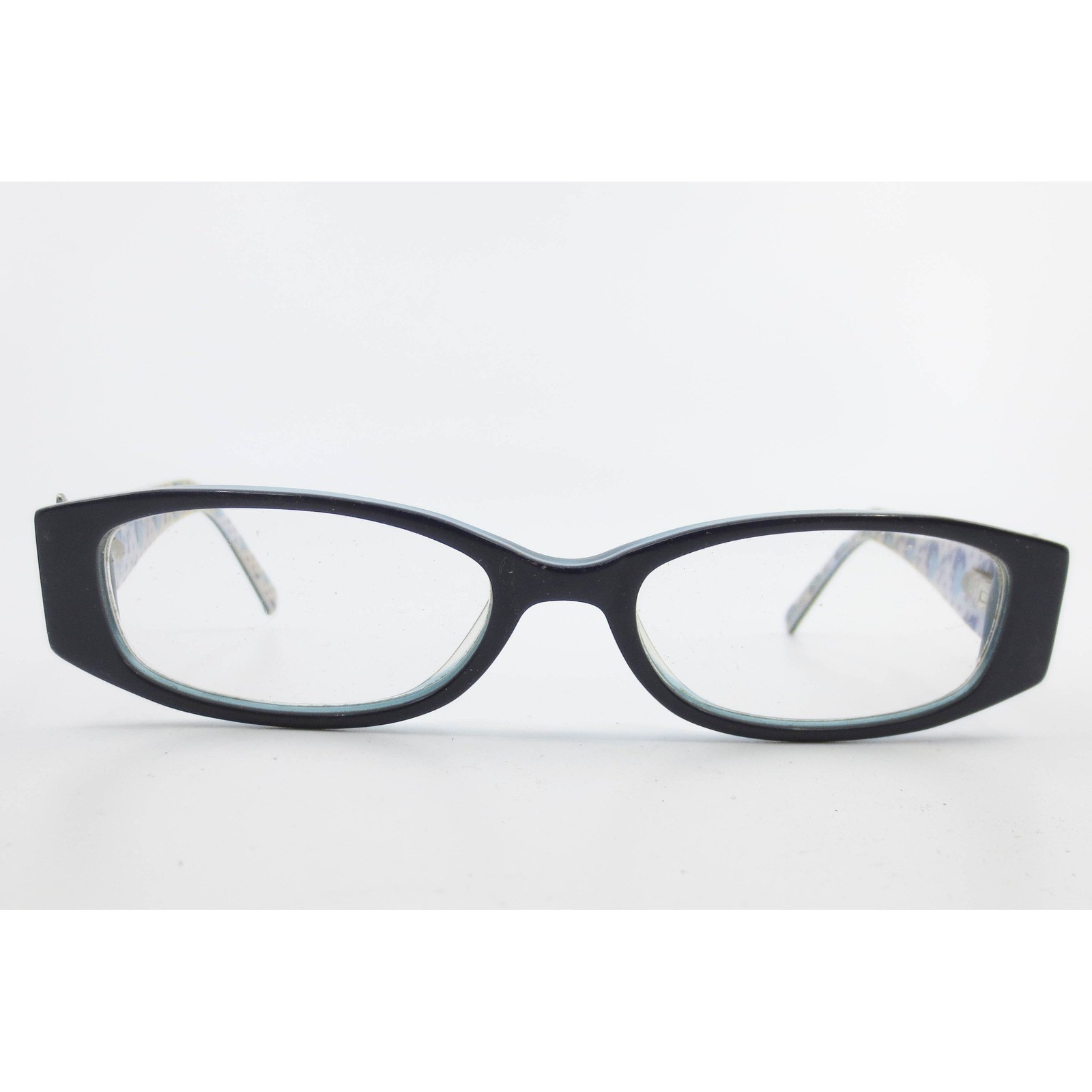 Guess Kids GU9057 BL Blue Black Rectangular Eyeglass Frames 46-15-125 Bow Detail Guess Kids GU9057 BL Blue Black Rectangular Eyeglass Frames 46-15-125 Bow Detail