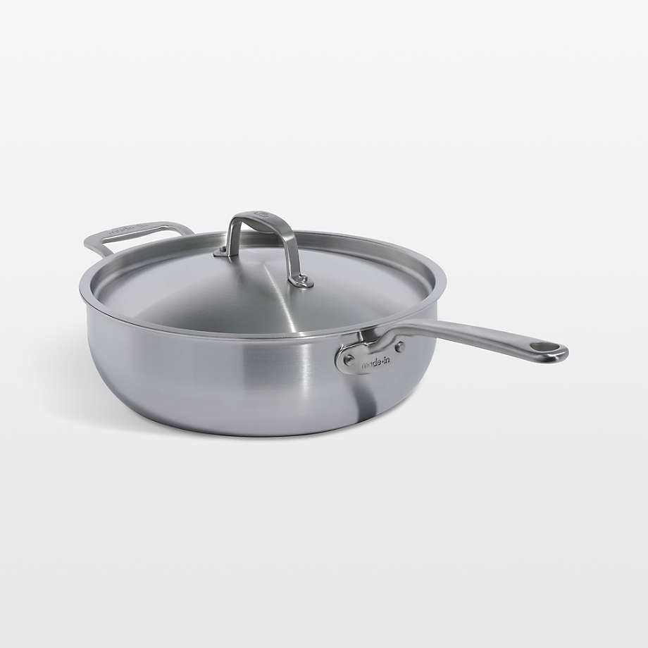 Made In Stainless Clad 5-Qt. Saucier with Stainless Steel Hardware Made In Stainless Clad 5-Qt. Saucier with Stainless Steel Hardware
