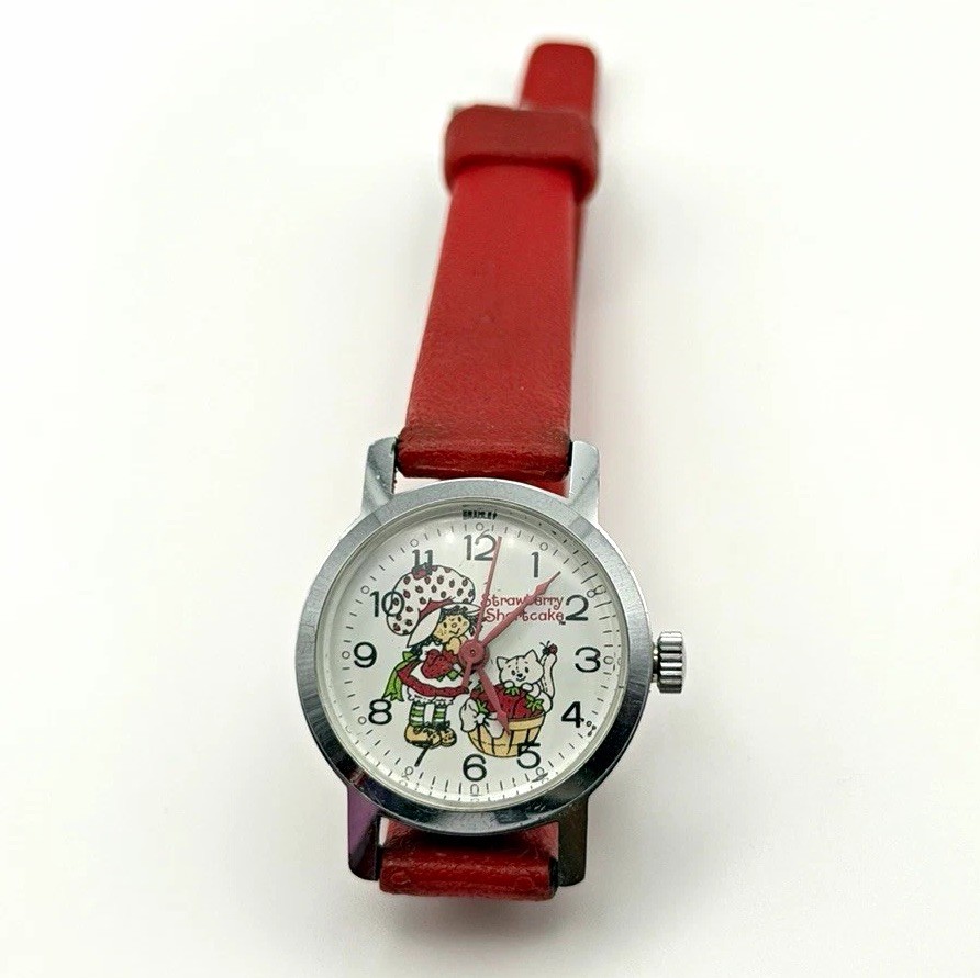 Vintage 1980’s Strawberry Shortcake Bradley Wrist Watch Manual wind Working Vintage 1980’s Strawberry Shortcake Bradley Wrist Watch Manual wind Working