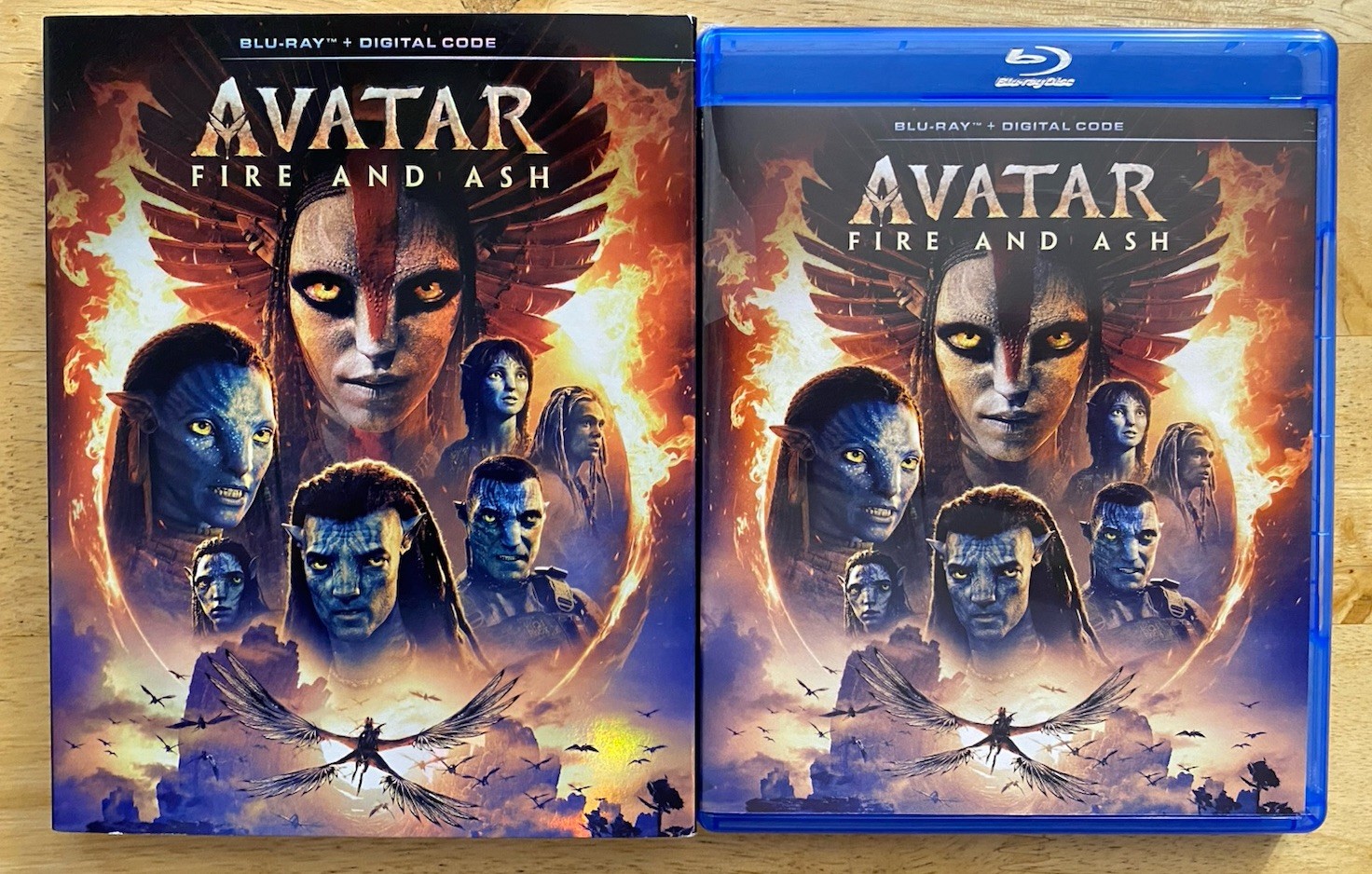 AVATAR FIRE AND ASH BLU RAY WITH BONUS DISC 2 DISC SET WITH SLIPCOVER SLEEVE