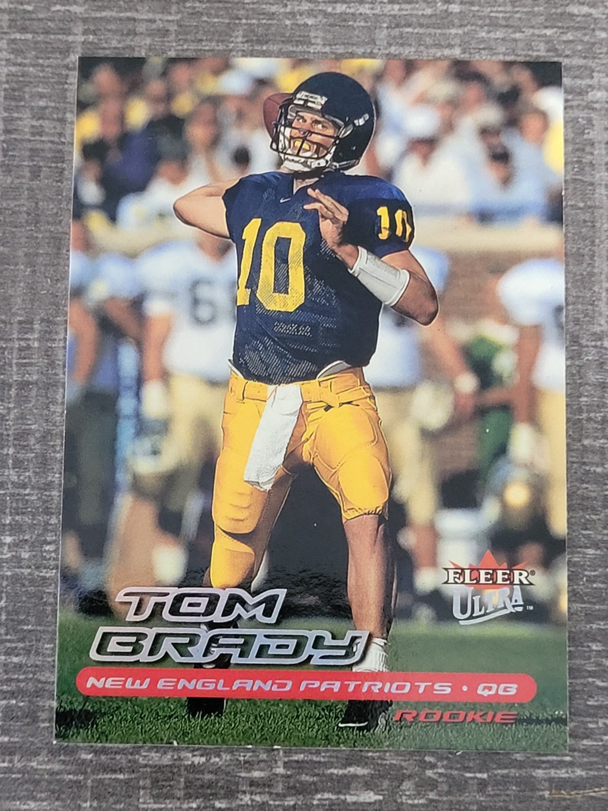 2000 Fleer Ultra Tom Brady #234 RC New England Patriots Rookie