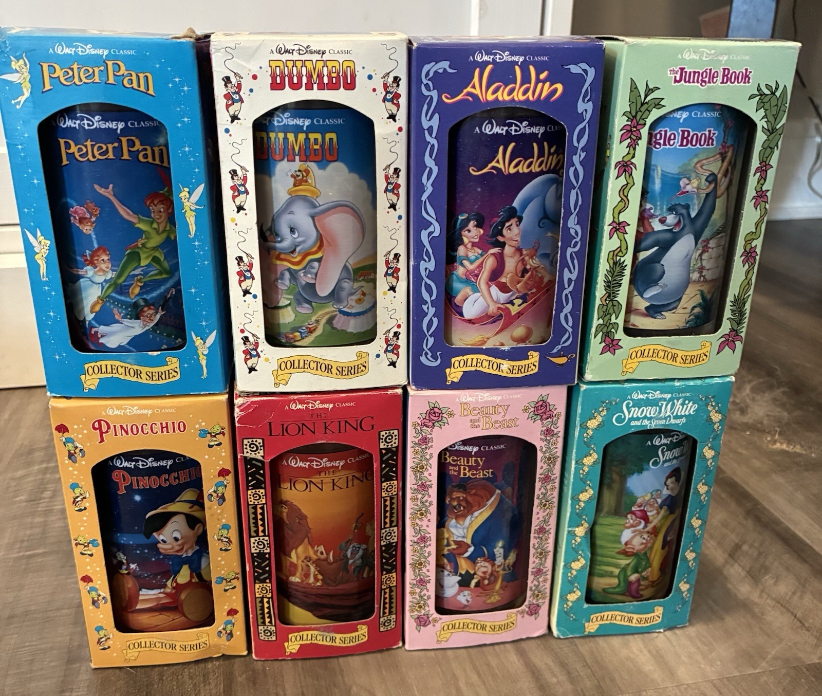 Vintage 1994 Disney Collector Series Burger King Glasses Cups Set of 8 New NIB Vintage 1994 Disney Collector Series Burger King Glasses Cups Set of 8 New NIB