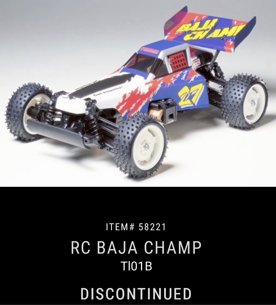 Vintage 1998 Chassis TL-01B Only for the 1998 Tamiya Baja Champ RC Car 
