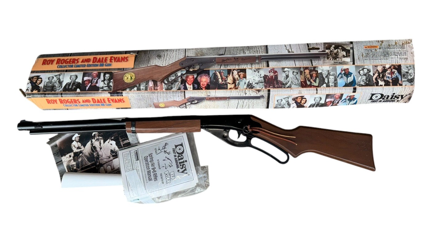 Vtg Roy Rogers Dale Evans & Gabby Hayes Limited Edition Daisy BB Gun NOS Vtg Roy Rogers Dale Evans & Gabby Hayes Limited Edition Daisy BB Gun NOS