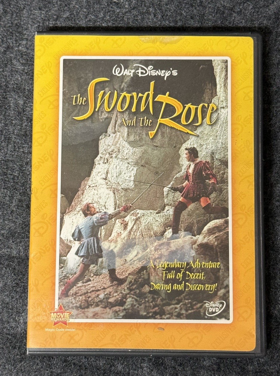 The Sword And The Rose DVD 1953 DISNEY MOVIE CLUB ADVENTURE FAMILY RARE OOP PG