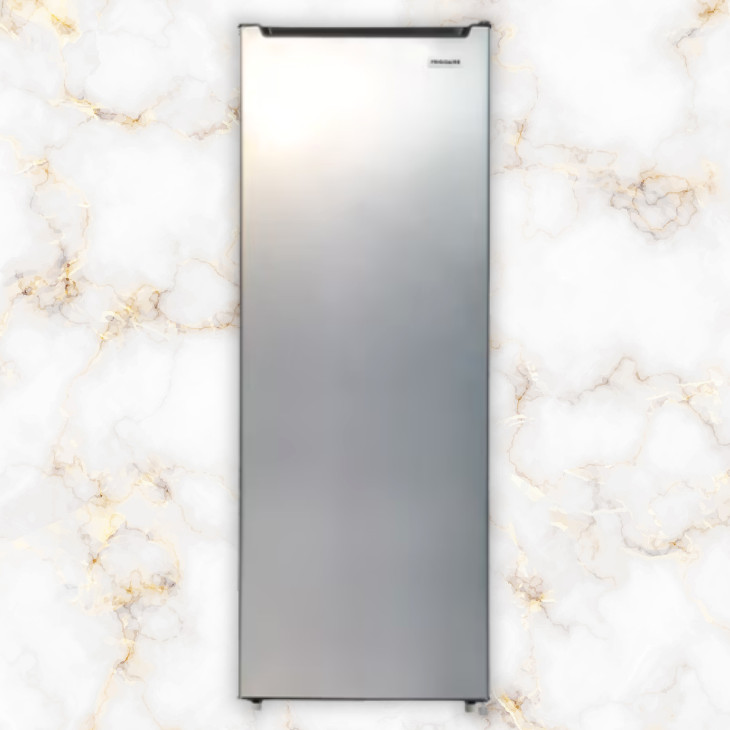 Frigidaire 6.5 Cu Ft Upright Freezer Garage Ready Compact Vertical Silver