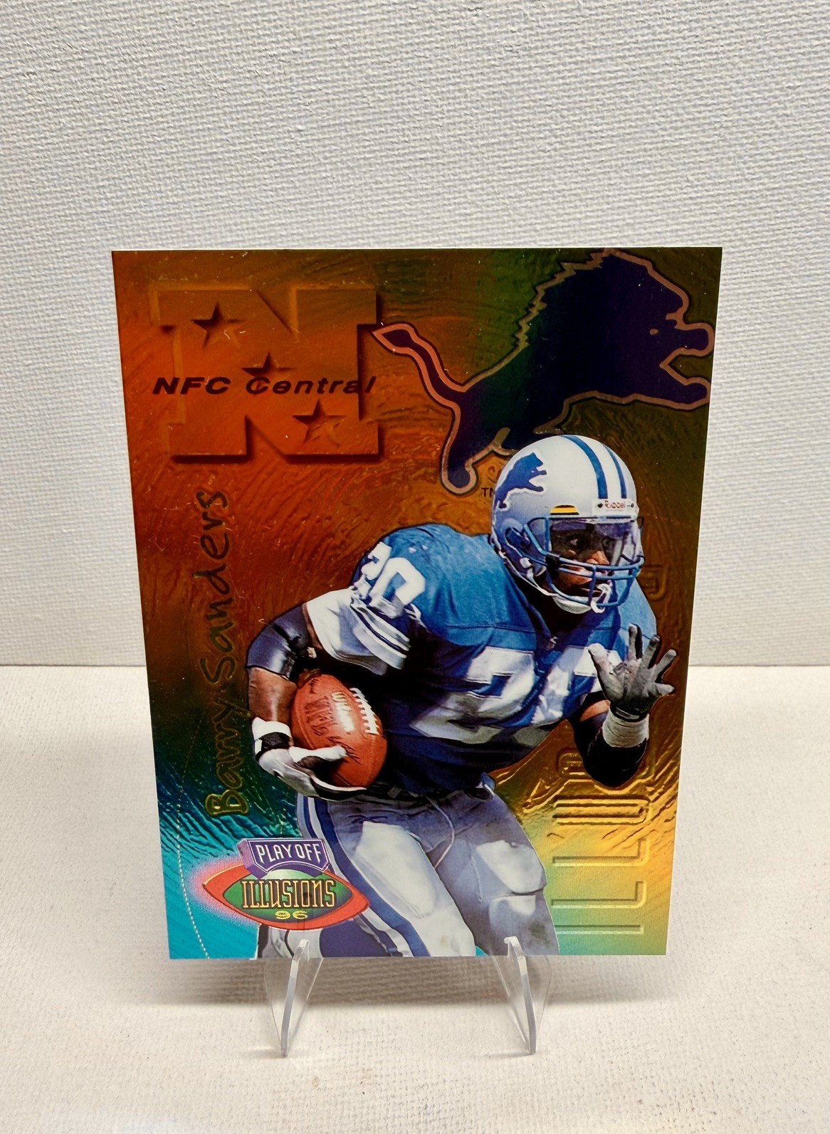 1996 Playoff Illusions - Barry Sanders #70 Detroit Lions