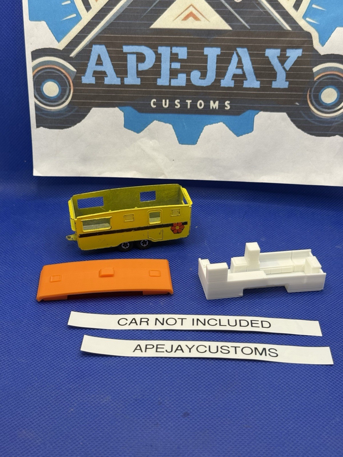 1 NEW INTERIOR and top FOR  MATCHBOX SUPERFAST # 57 TRAILER CARAVAN
