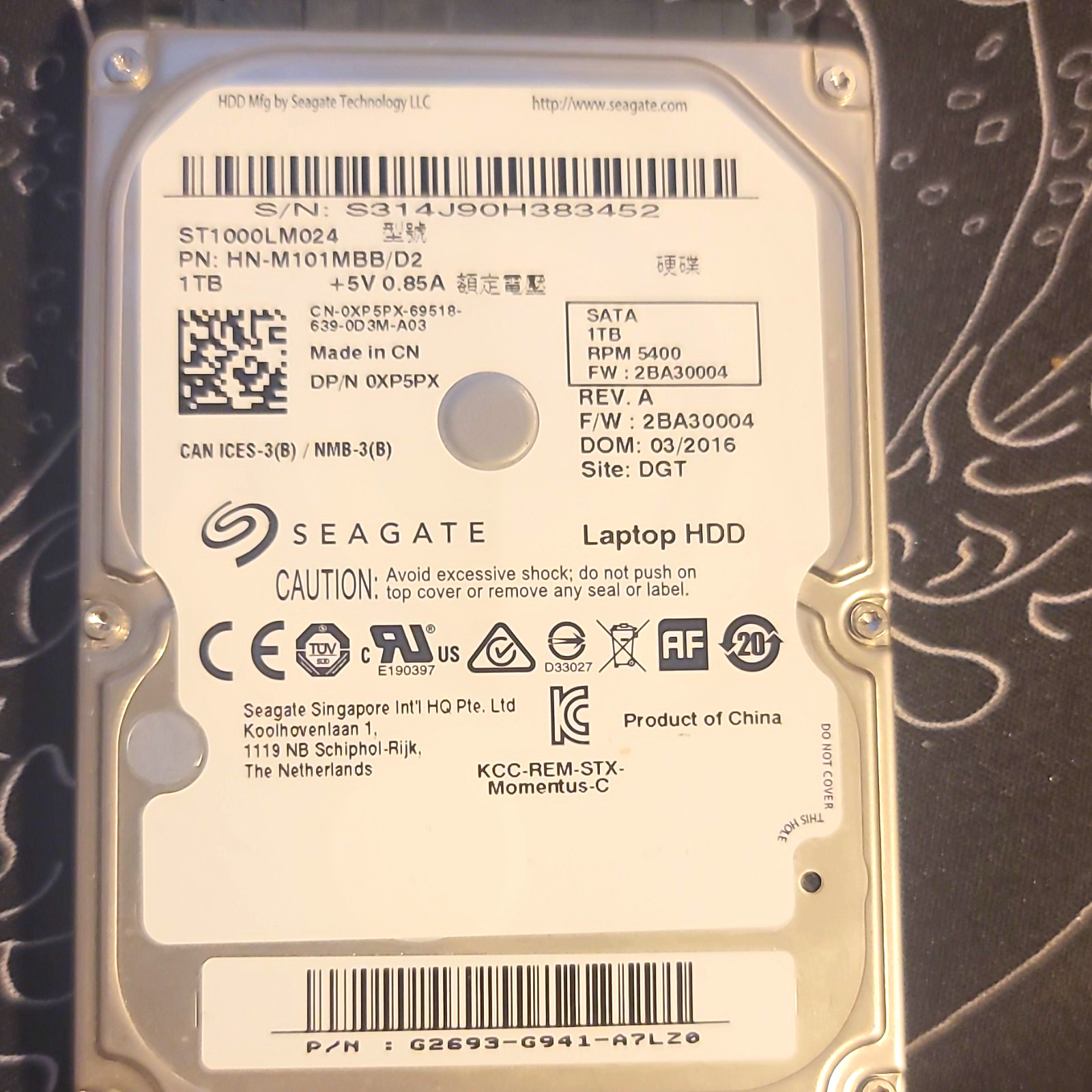 Seagate 1tb And Segate 750gb