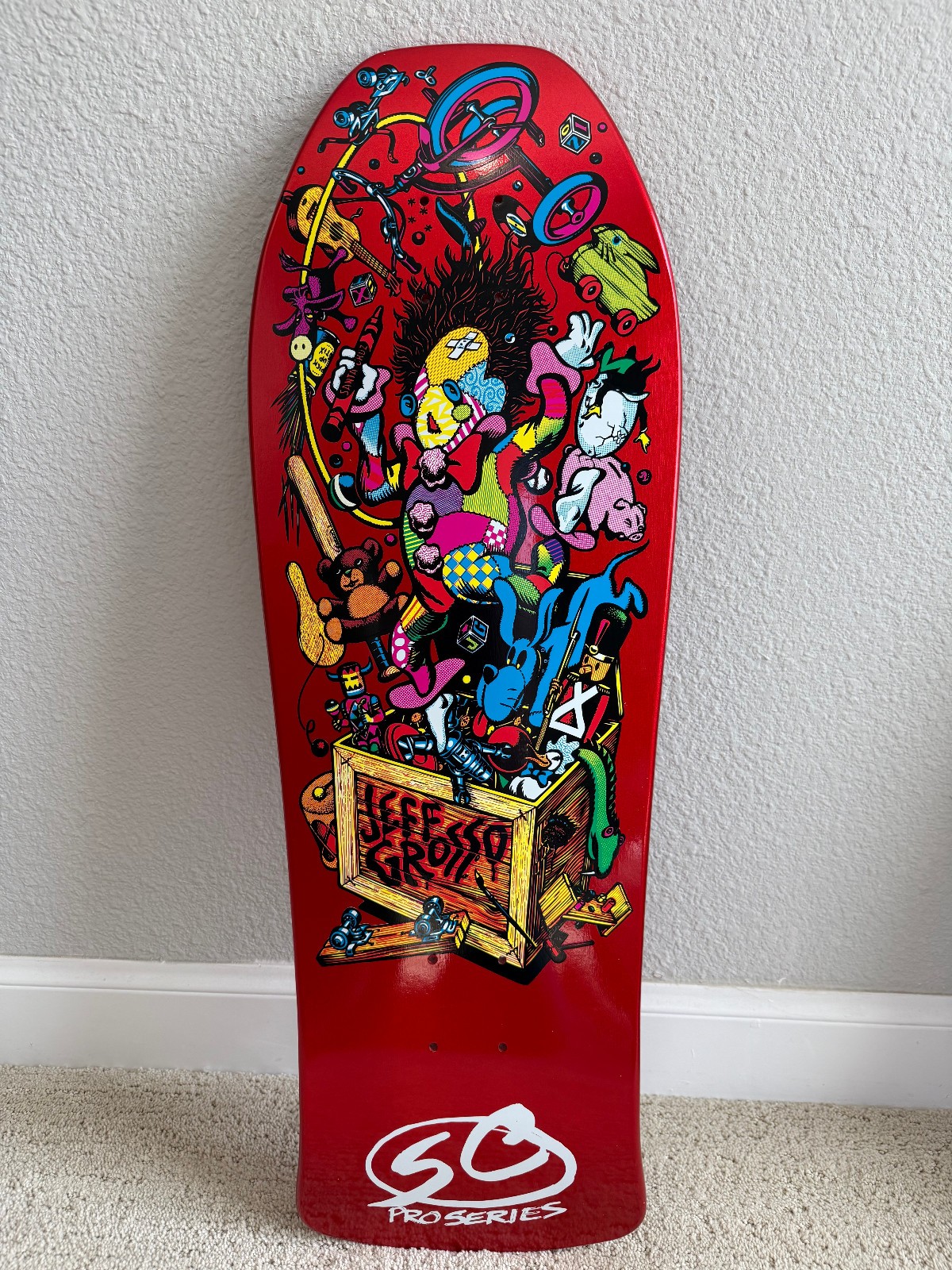 Santa Cruz JEFF GROSSO Toy Box Candy Metallic Red Deck