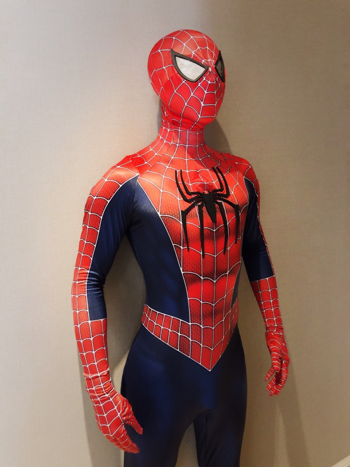 Classic Spider Man Tobey Maguire Spiderman Jumpsuits for Cosplay Costume 5'9