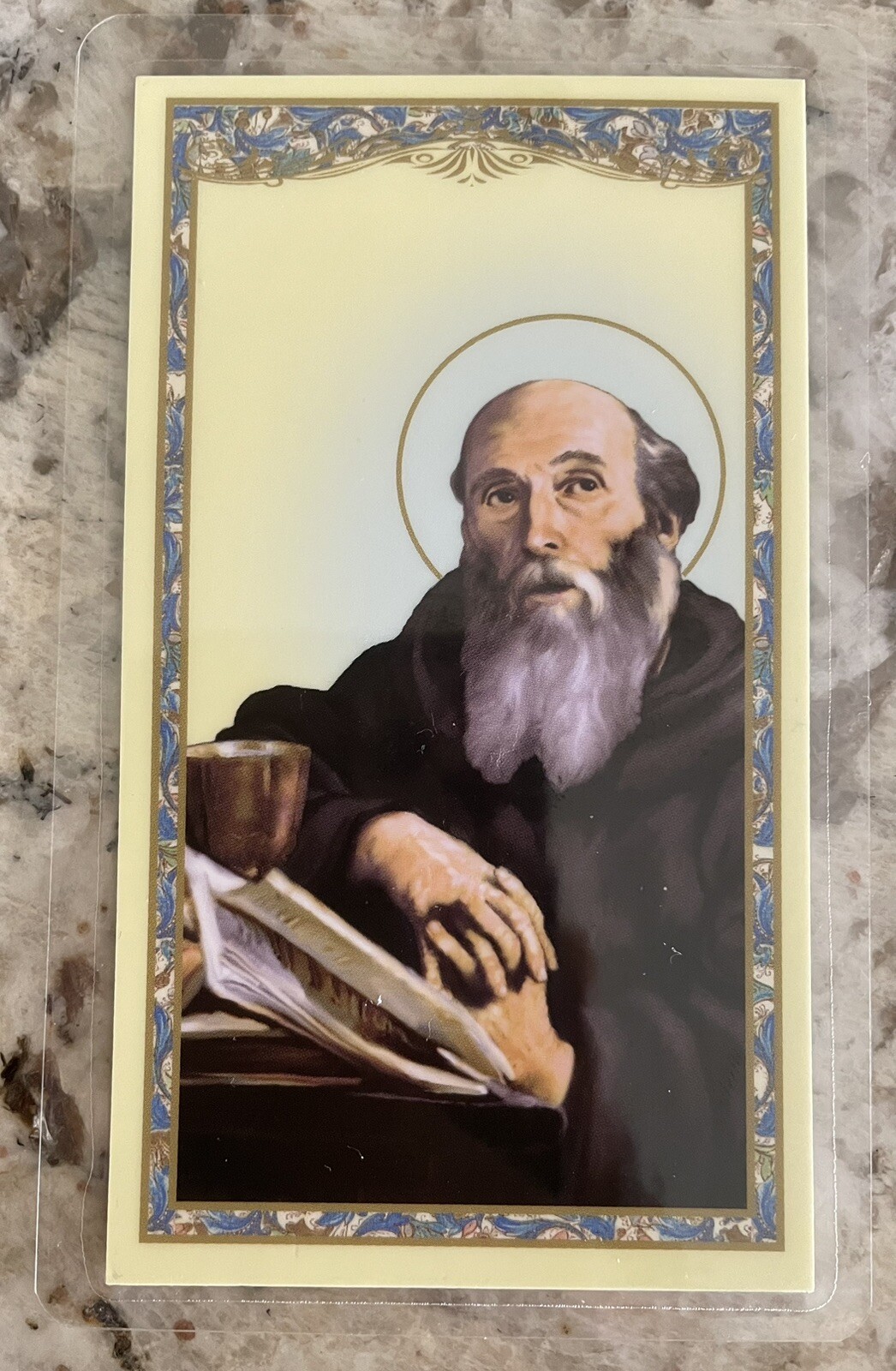 Prayer to St. Benedict Laminated Holy Card