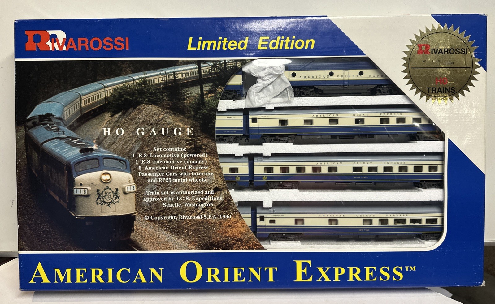 Rivarossi HO Scale American Orient Express Train Set #1690/3000
