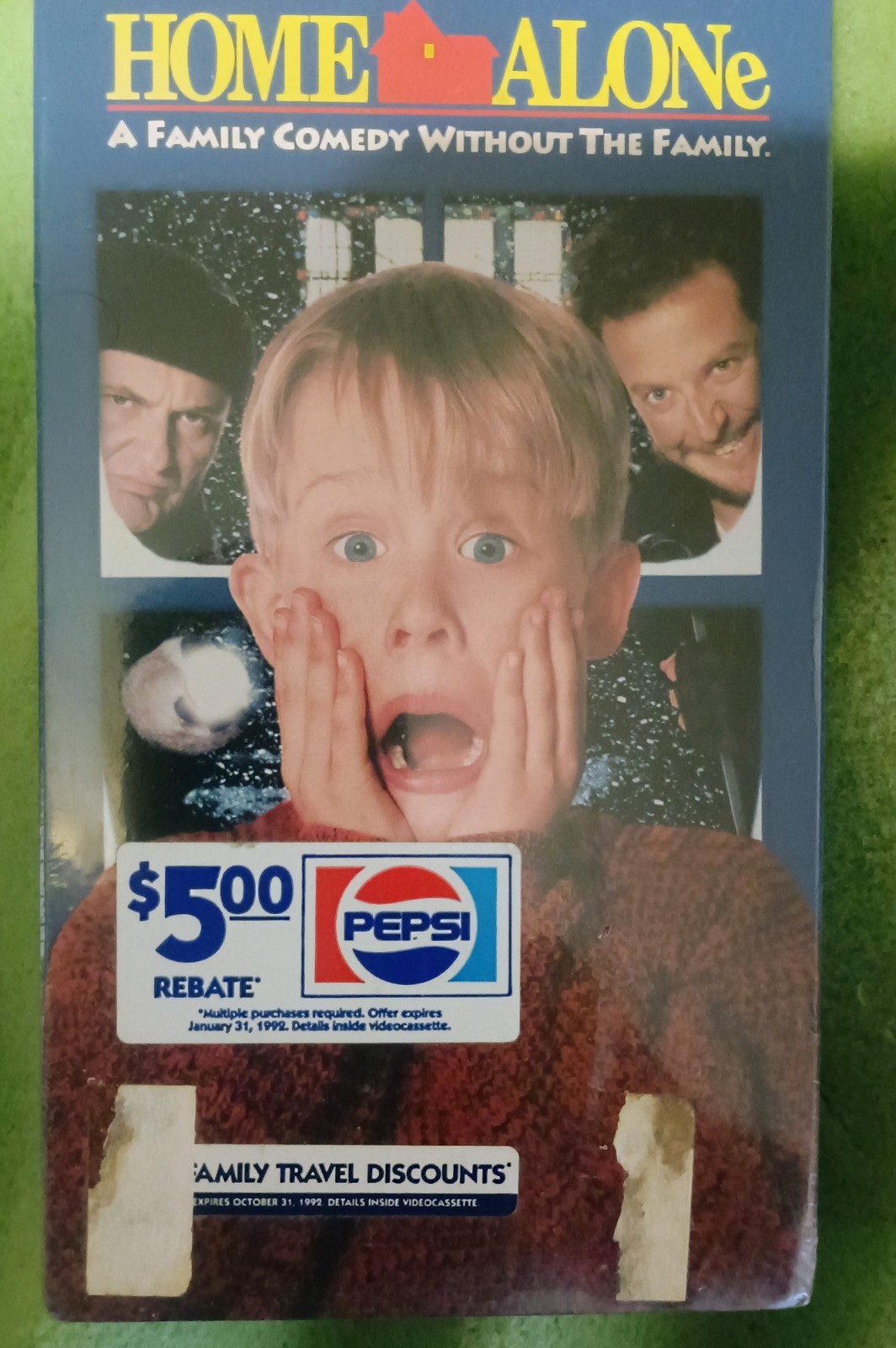 Home Alone VHS 1991 Original Factory Sealed FOX Watermark Pepsi & AA Promo NEW Home Alone VHS 1991 Original Factory Sealed FOX Watermark Pepsi & AA Promo NEW