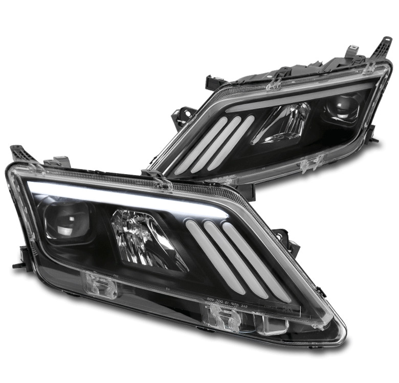 For 10-12 Ford Fusion LED Sequential Signal Projector Headlights Headlamp Black For 10-12 Ford Fusion LED Sequential Signal Projector Headlights Headlamp Black