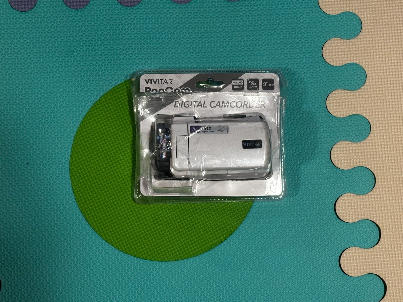 Vivitar PopCam Digital Camcorder- 48MP, Full HD 1080p Video, 3-Inch Flip Screen