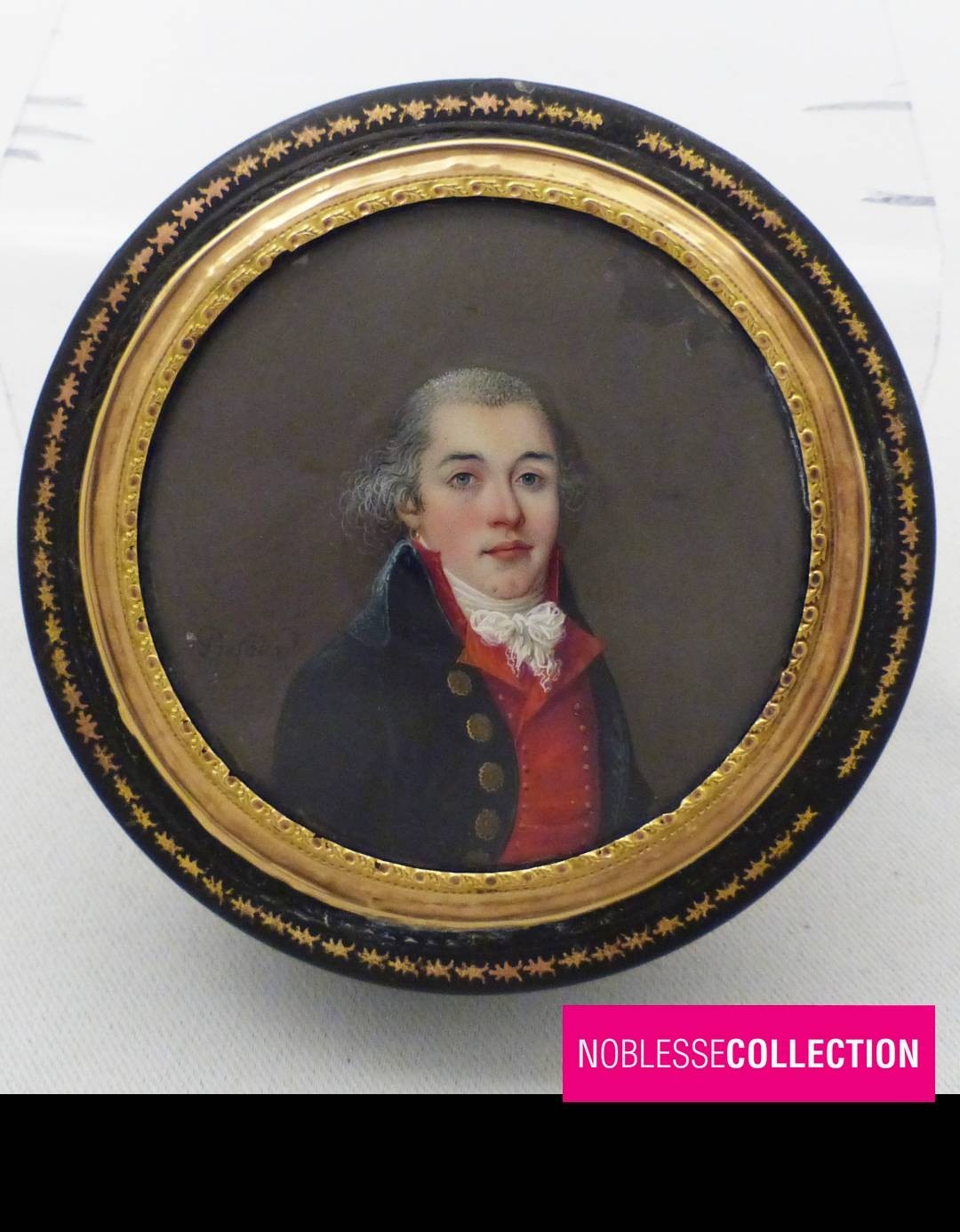 SIGNED MR DUFOUR 1793-1801 FRENCH SNUFF BOX MINIATURE PORTRAIT DIRECTOIRE PERIOD