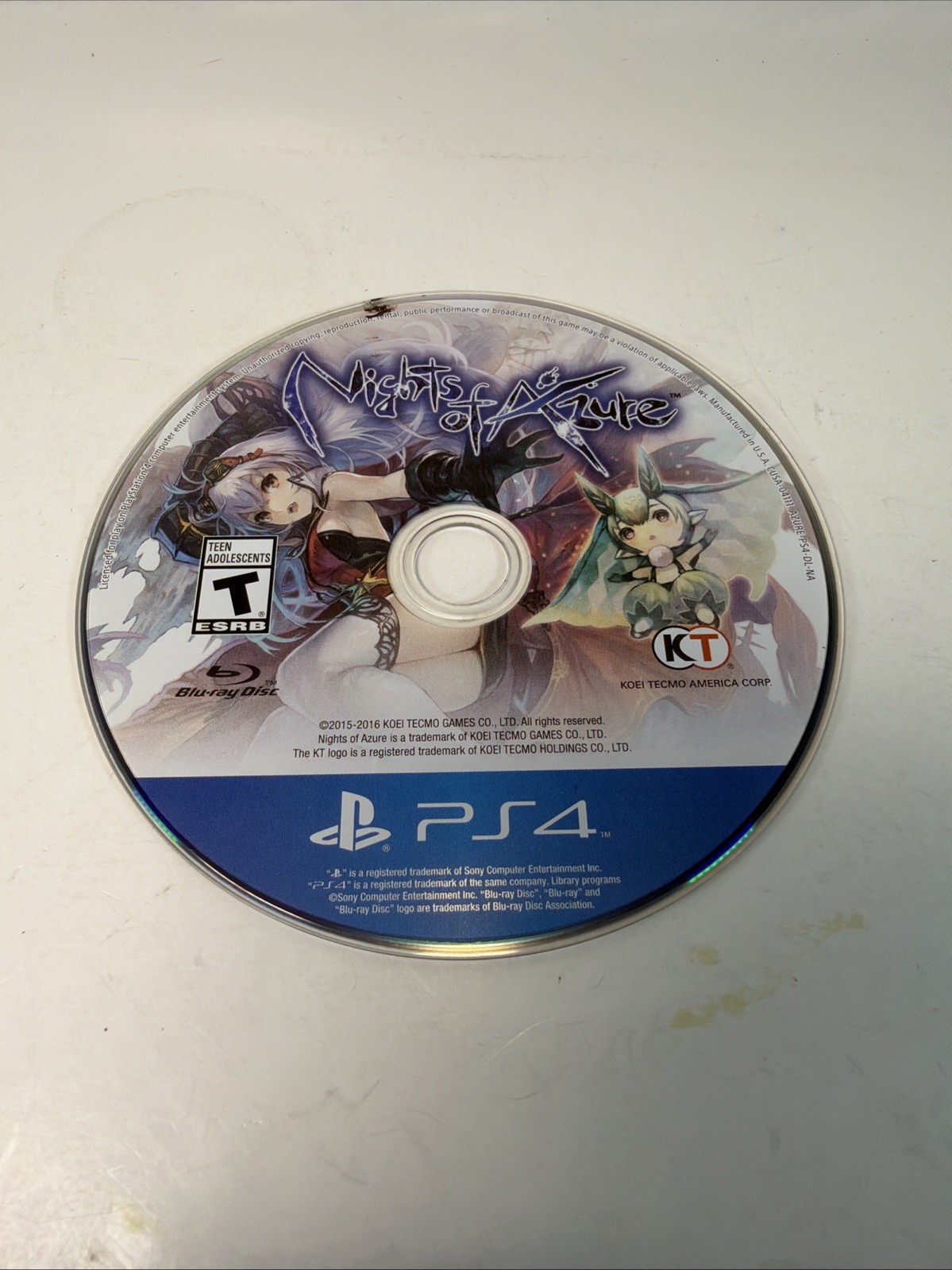 Nights of Azure (Sony PlayStation 4, 2016) PS4 - Disc Only Nights of Azure (Sony PlayStation 4, 2016) PS4 - Disc Only