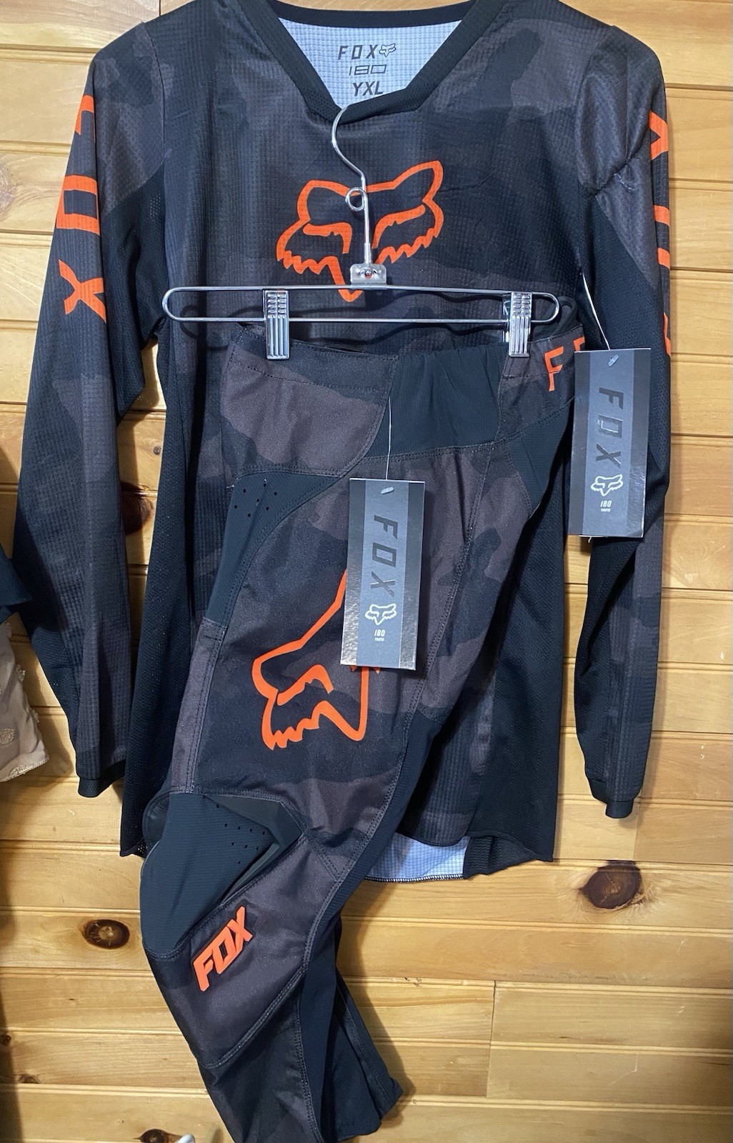 NEW Fox Racing Youth 180 Trev Camo Gear Set Combo MX Moto Jersey YXL Pant 24