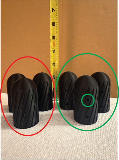 (6 Pack) 37mm Rifled Projectiles w/Holes wo/Hole for Smoke/Fused Comps 50mm tall (6 Pack) 37mm Rifled Projectiles w/Holes wo/Hole for Smoke/Fused Comps 50mm tall