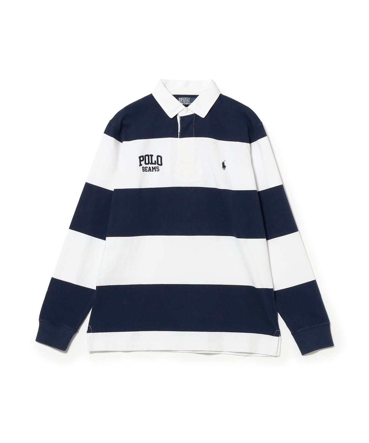 BEAMS Exclusive Polo Ralph Lauren Long Sleeve Rugby Shirt new NAVY&WHITE S/M/L