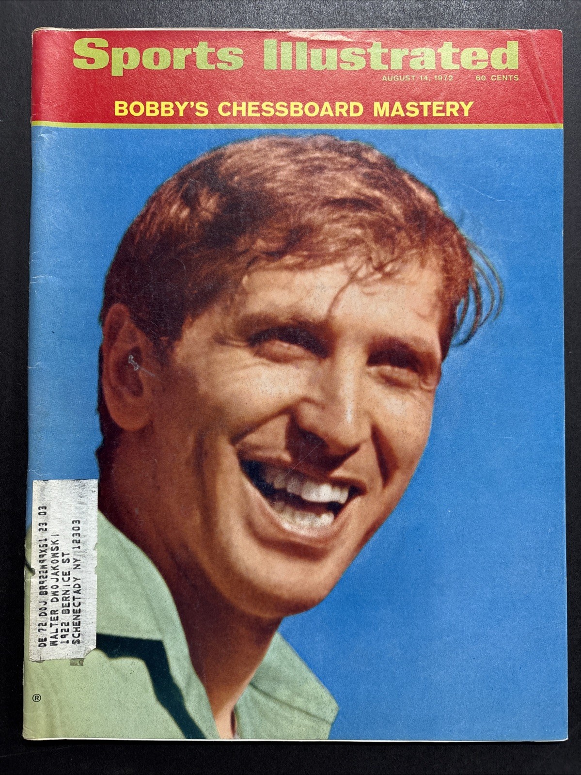 Sports Illustrated August 14, 1972 Bobby Fisher Chessboard Mastery Champion Sports Illustrated August 14, 1972 Bobby Fisher Chessboard Mastery Champion