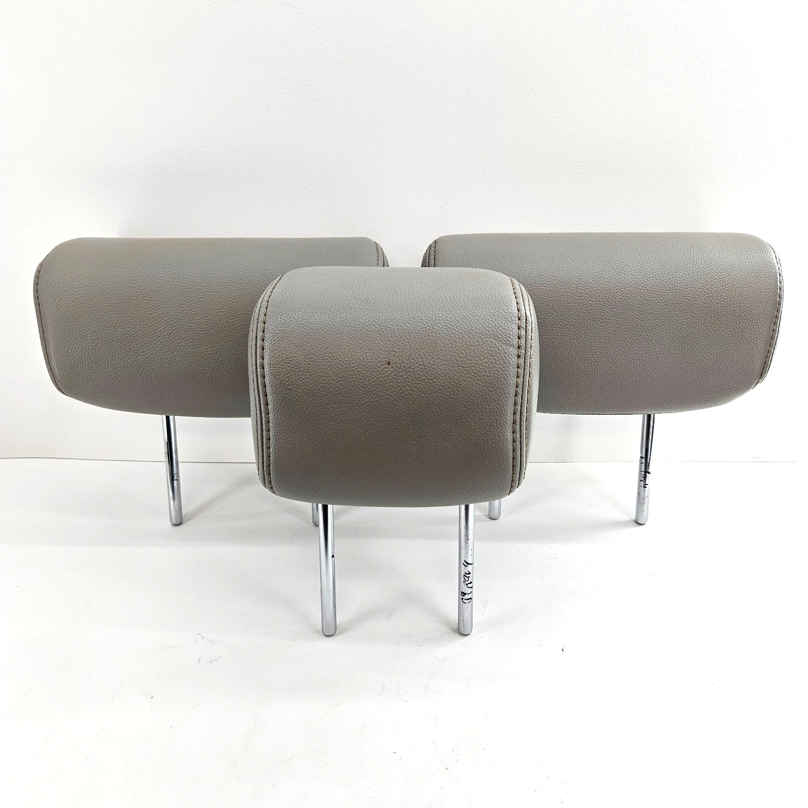 2006-2012 Toyota RAV4 Rear HeadRests Set Left Center Right 3pcs OEM Gray Leather