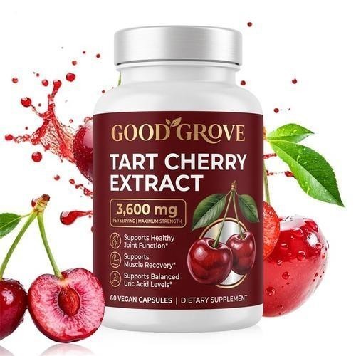 Good Grove Tart Cherry Extract Capsules 60 PCS, Non-GMO Vegan 3600mg  1-5 pack