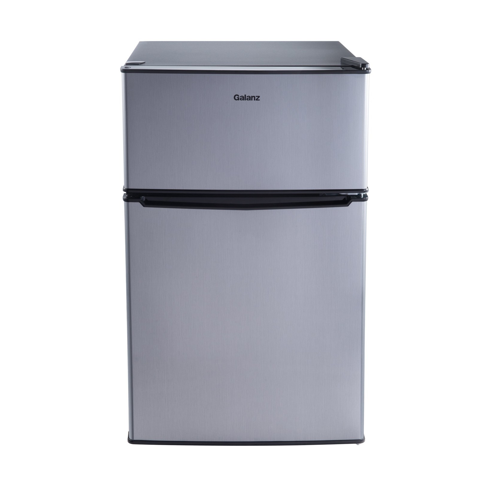 Galanz GLR31TS1E02 3.1 Cu ft Two Door Mini Fridge with Freezer, Stainless, Estar