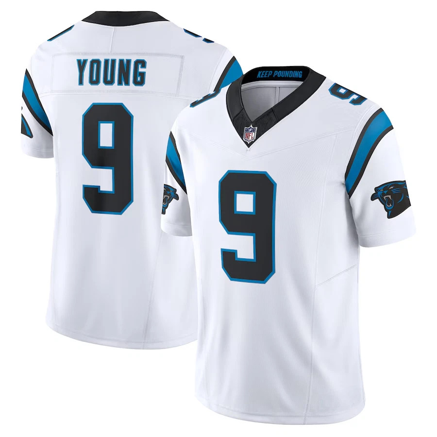 NWT Men's Panthers #9 Bryce Young Collection Player Stitched Jersey S-3XL