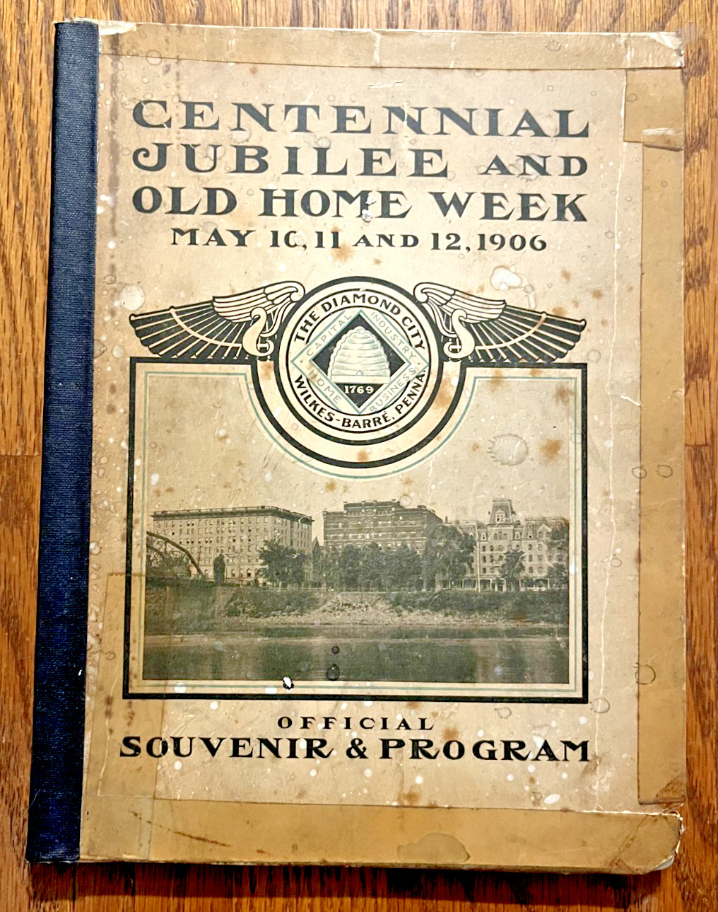 Wilkes Barre Pennsylvania Centennial & Old Home Week 1906 souvenir booklet w/map Wilkes Barre Pennsylvania Centennial & Old Home Week 1906 souvenir booklet w/map