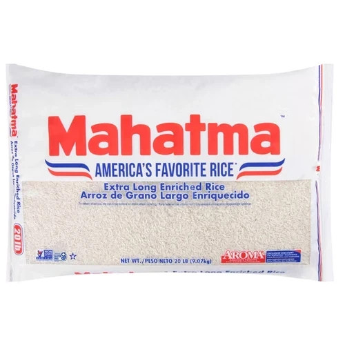Mahatma Enriched Extra Long Grain White Rice 20 lb Bag Mahatma Enriched Extra Long Grain White Rice 20 lb Bag