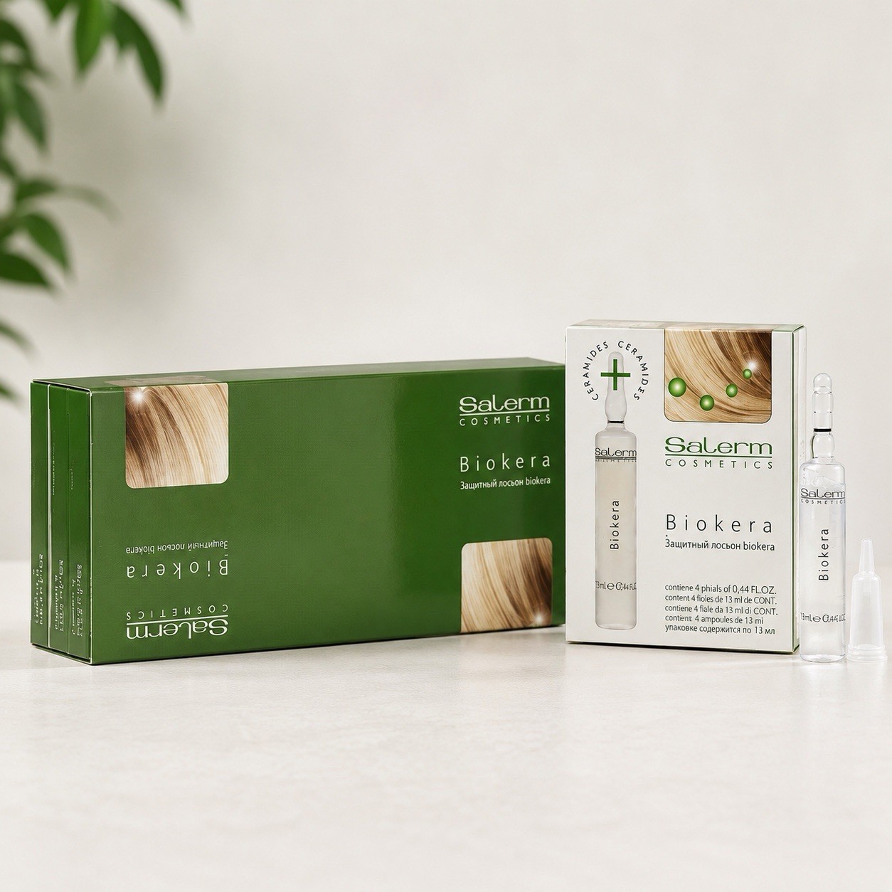 Salerm Biokera Ceramides Hair Treatment Ampoules 32x13ml Repair Care