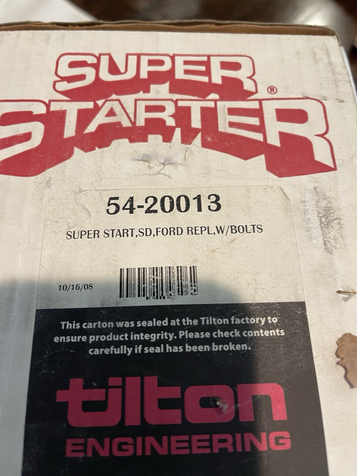 TILTON STARTER 54-40013 - FORD SB/BB TILTON STARTER 54-40013 - FORD SB/BB