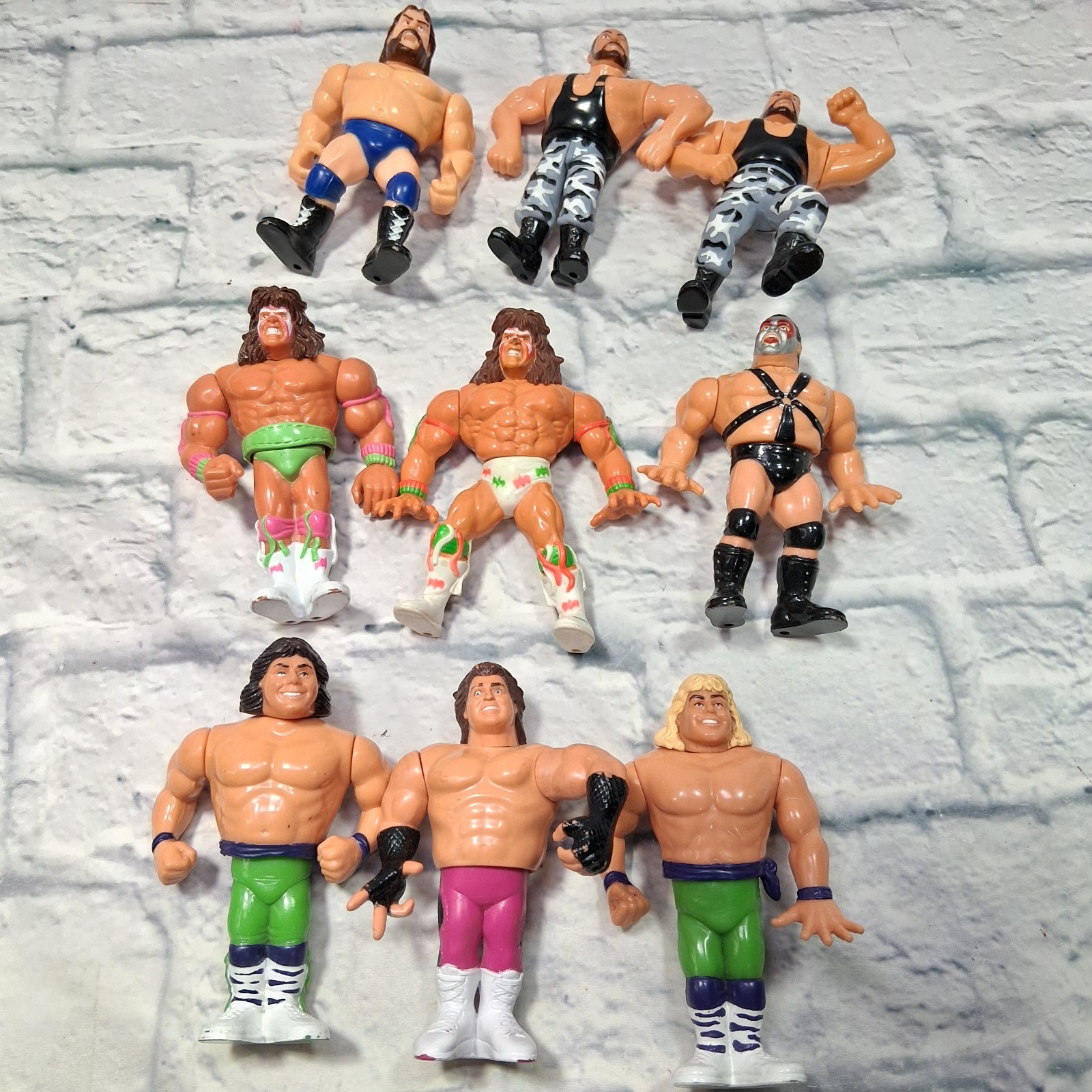 Vtg WWF Hasbro Titan Sports Wrestling Figures Lot 9 Figures 1990-1991 Bundle Vtg WWF Hasbro Titan Sports Wrestling Figures Lot 9 Figures 1990-1991 Bundle