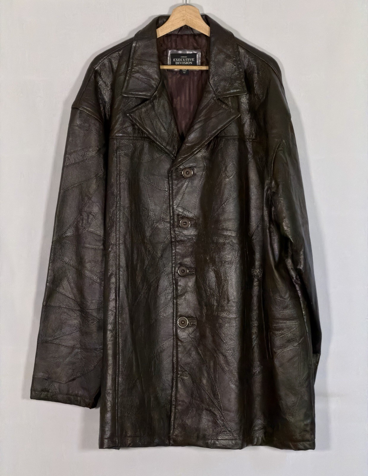 Vintage Haband Executive Division 100% Leather Men’s 4X Dark Brown Jacket